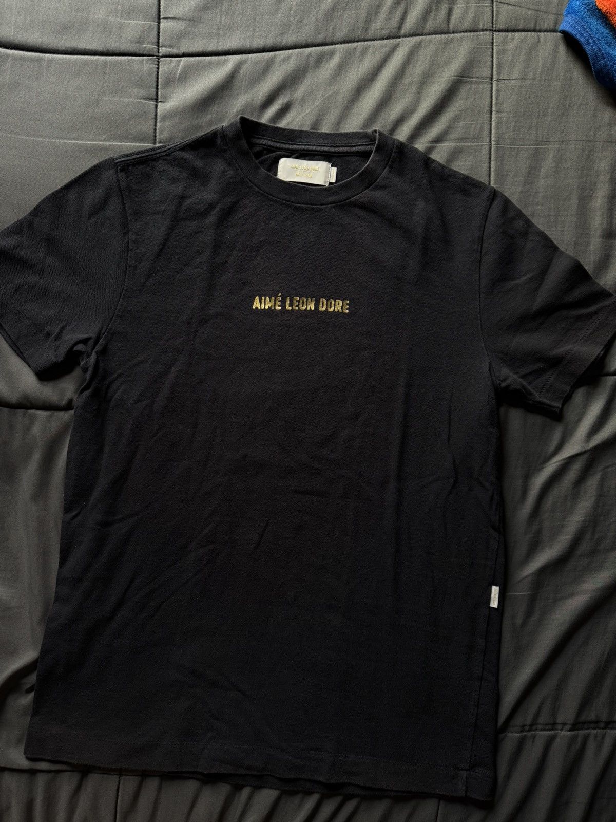 Aime Leon Dore Aime Leon Dore Navy tee shirt Gold Logo Size US XS / EU 42 / 0 - 1 Thumbnail