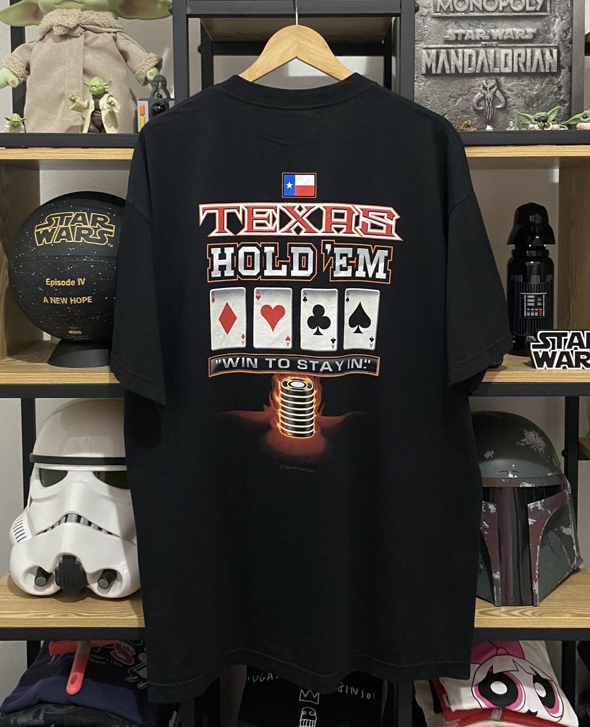 Vintage Vintage 2000s 5 Aces Poker Room Texas Hold ‘em Size US XL / EU 56 / 4 - 1 Thumbnail