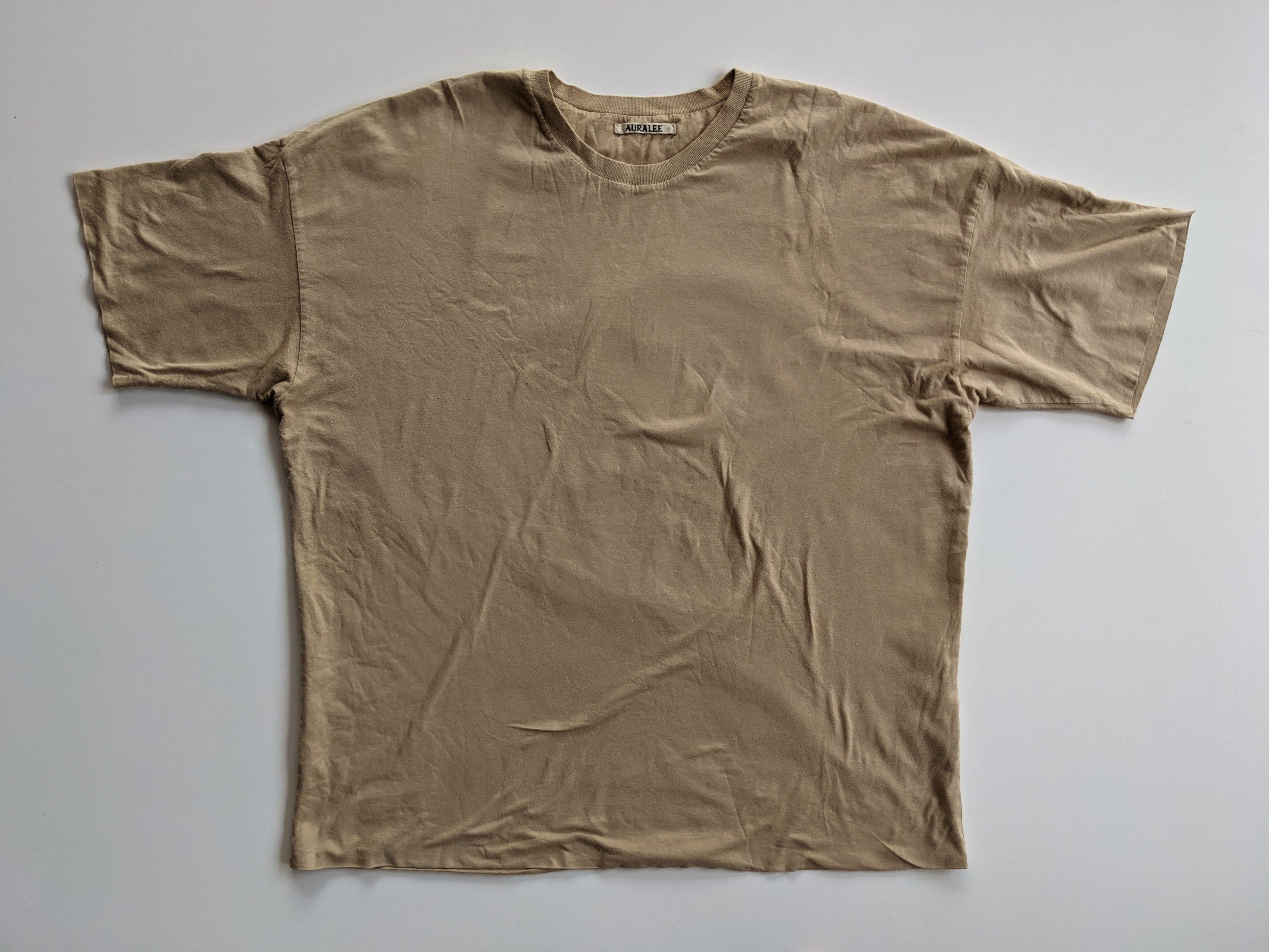 Auralee Auralee nude plain oversized tee Size US L / EU 52-54 / 3 - 1 Thumbnail