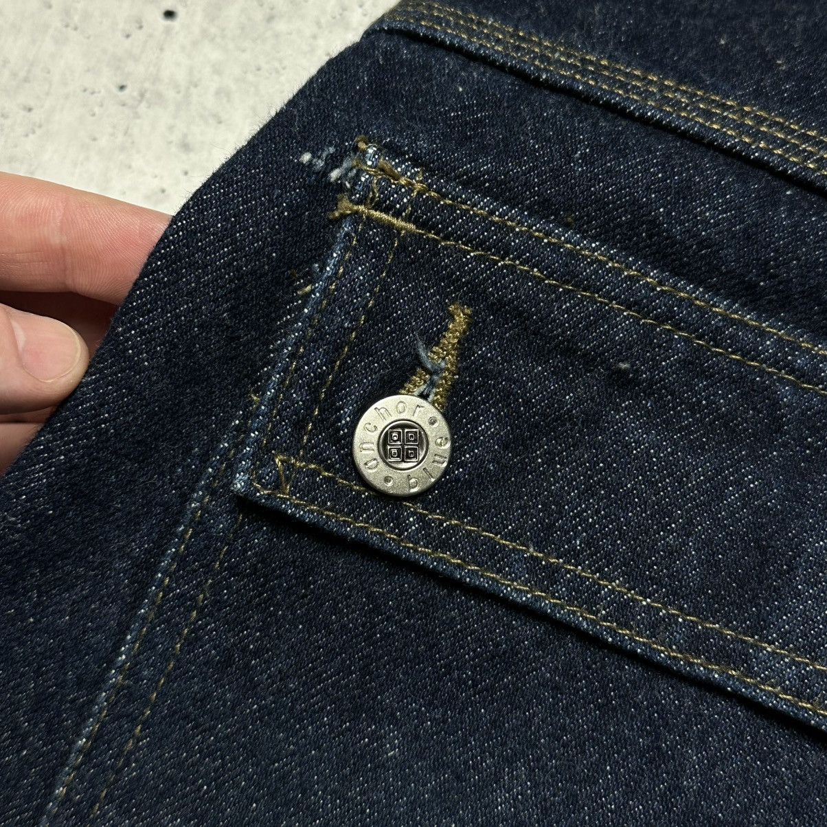 Anchor Blue × Vintage VINTAGE ANCHOR BLUE JEANS BAGGY CARGO HEAVY DUTY PANT Size US 32 / EU 48 - 4 Thumbnail