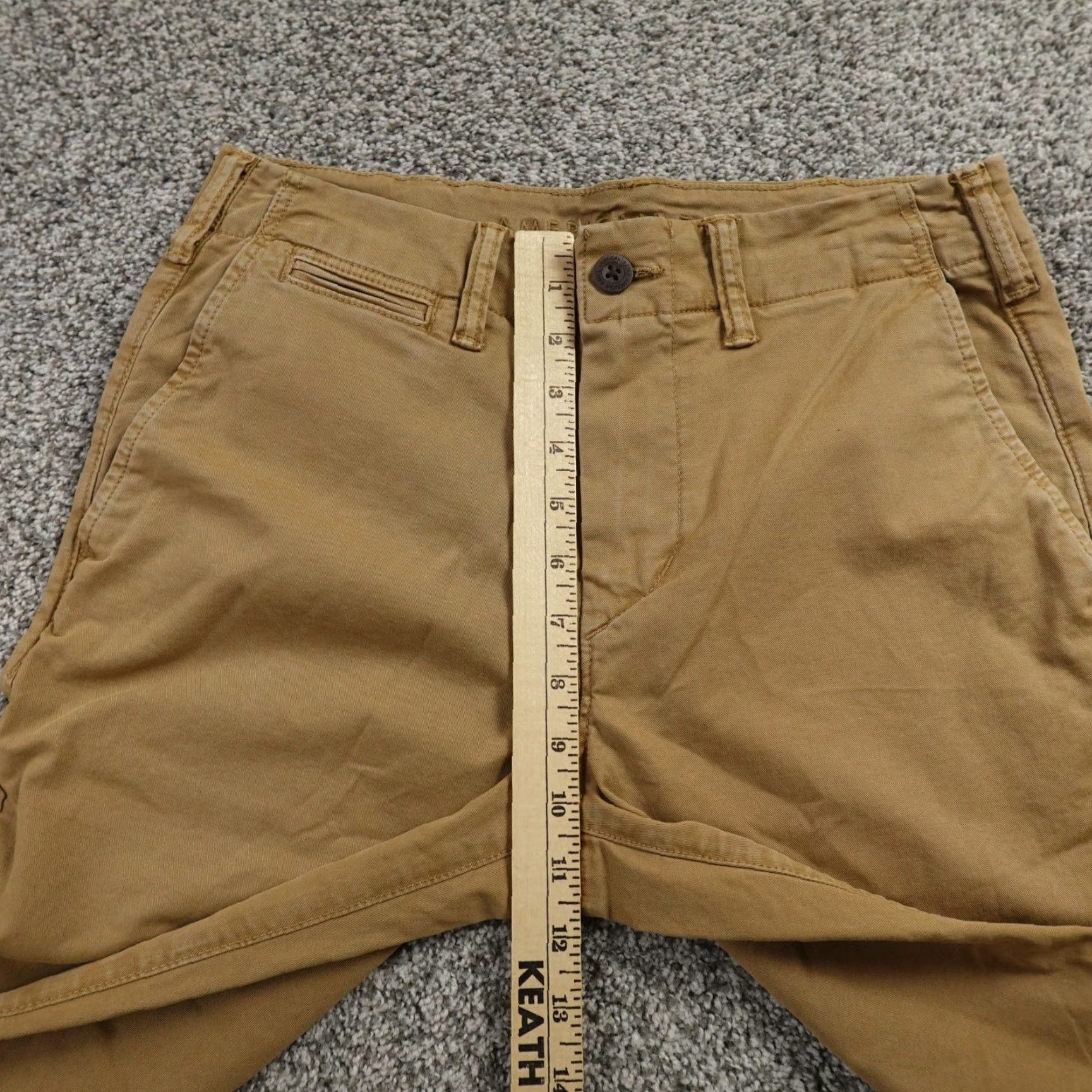 American Eagle Outfitters American Eagle Outfitters Pants Mens 28X32 Brown Beige Chino Trouser Straight Stretch Flex Size US 28 / EU 44 - 4 Thumbnail