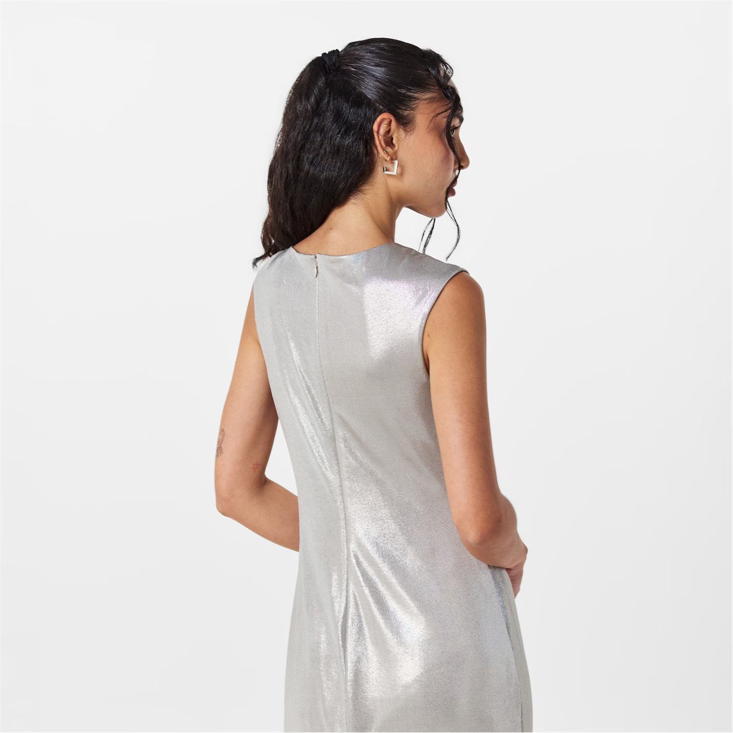Lauren Ralph Lauren o1g2r1mq0825 Keilly Gown in Silver Size XS / US 0-2 / IT 36-38 - 4 Thumbnail