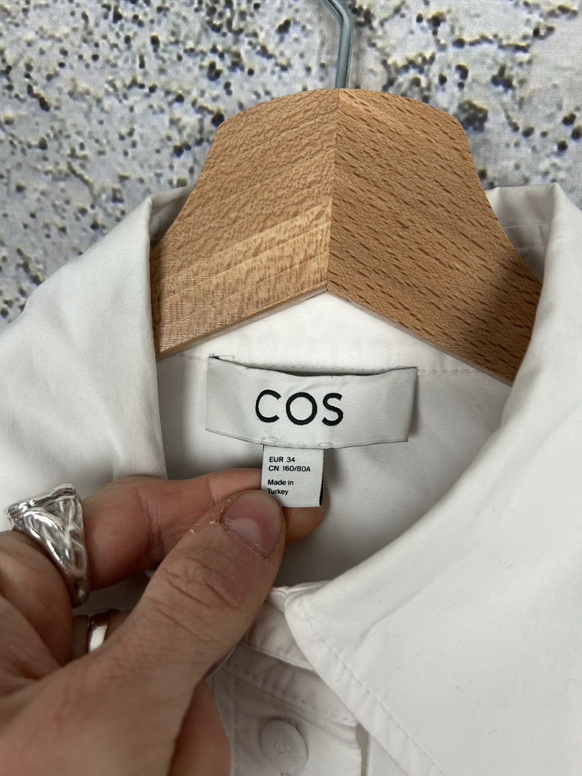Cos COS Basic White Shirt Classic Designer Avant Garde Size US S / EU 44-46 / 1 - 6 Thumbnail