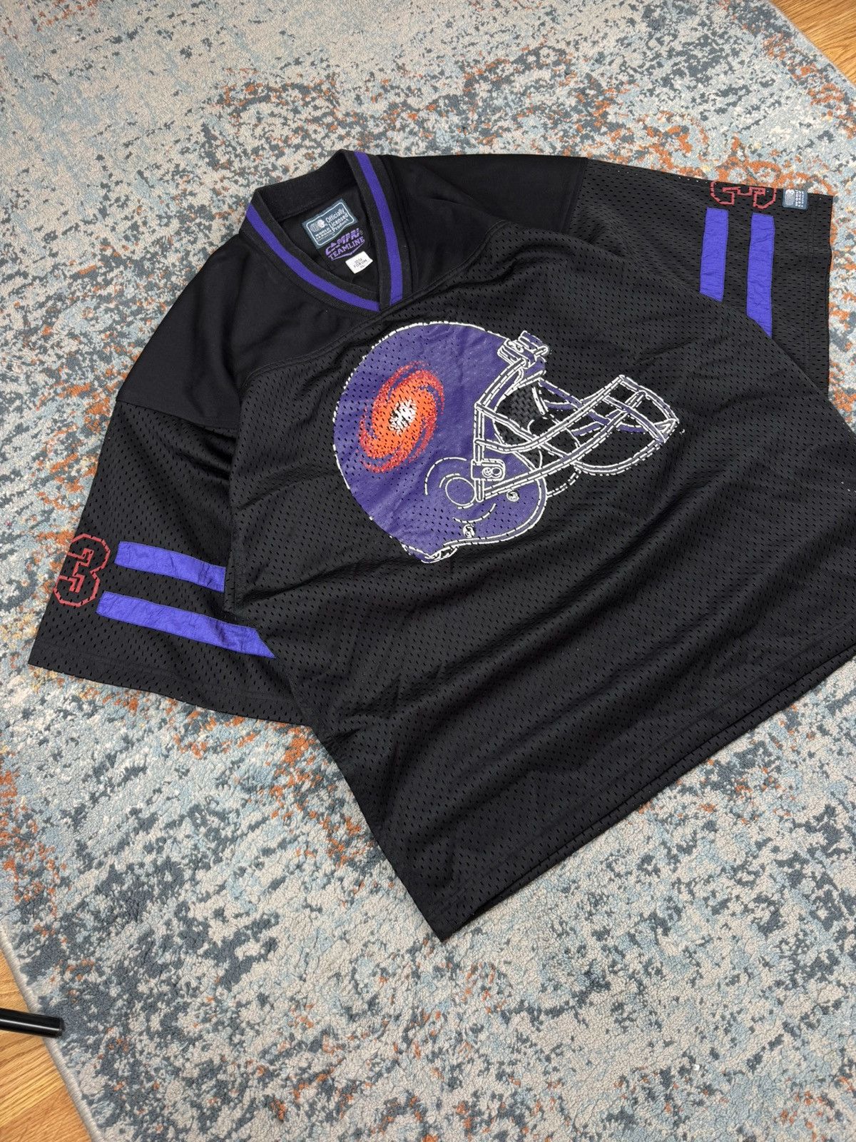 NFL × Vintage Vintage 1991 Frankfurt Galaxy American football jersey 90s Size US XL / EU 56 / 4 - 3 Thumbnail