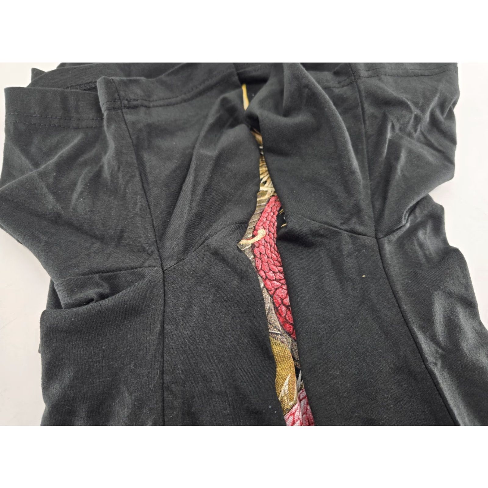 Vintage Spiral Red Dragon Short Sleeve T-Shirt - Size L - Spiral Designs LTD - Black Cotton Men Shirt Size US L / EU 52-54 / 3 - 6 Thumbnail