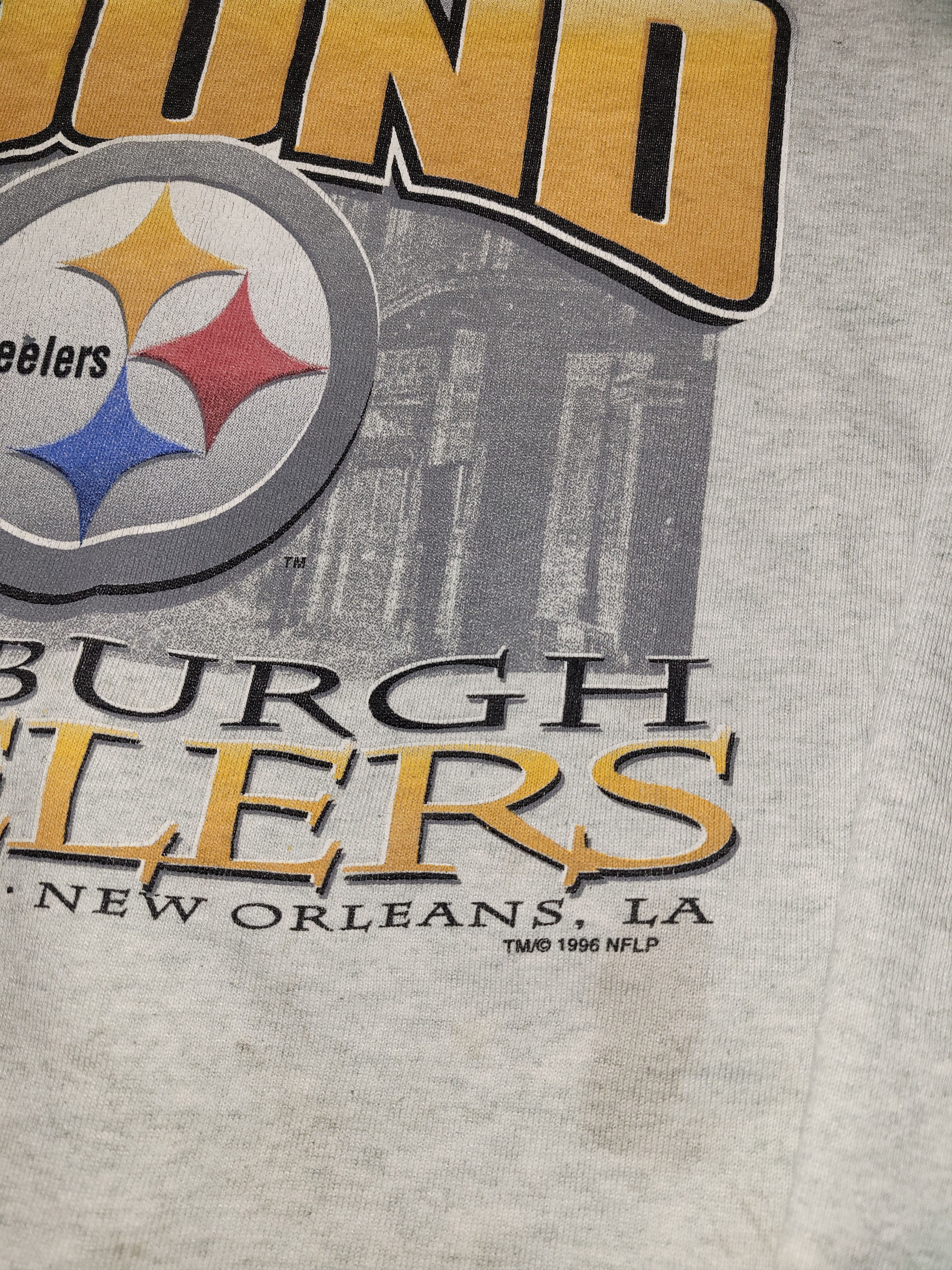 NFL 1996 Pittsburgh Steelers crewneck vintage grey/cream, XL Size US XL / EU 56 / 4 - 2 Thumbnail