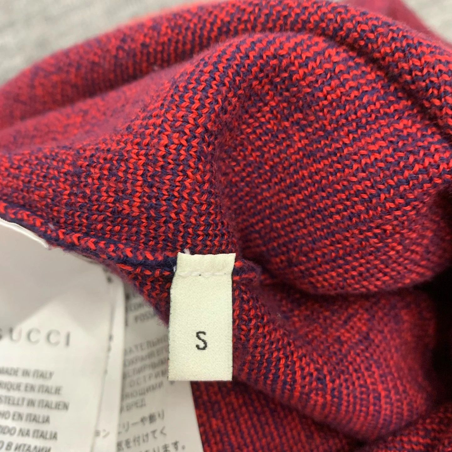 Gucci Gucci Red Blue GG Print knit tee S 95 New Size S / US 4 / IT 40 - 8 Thumbnail