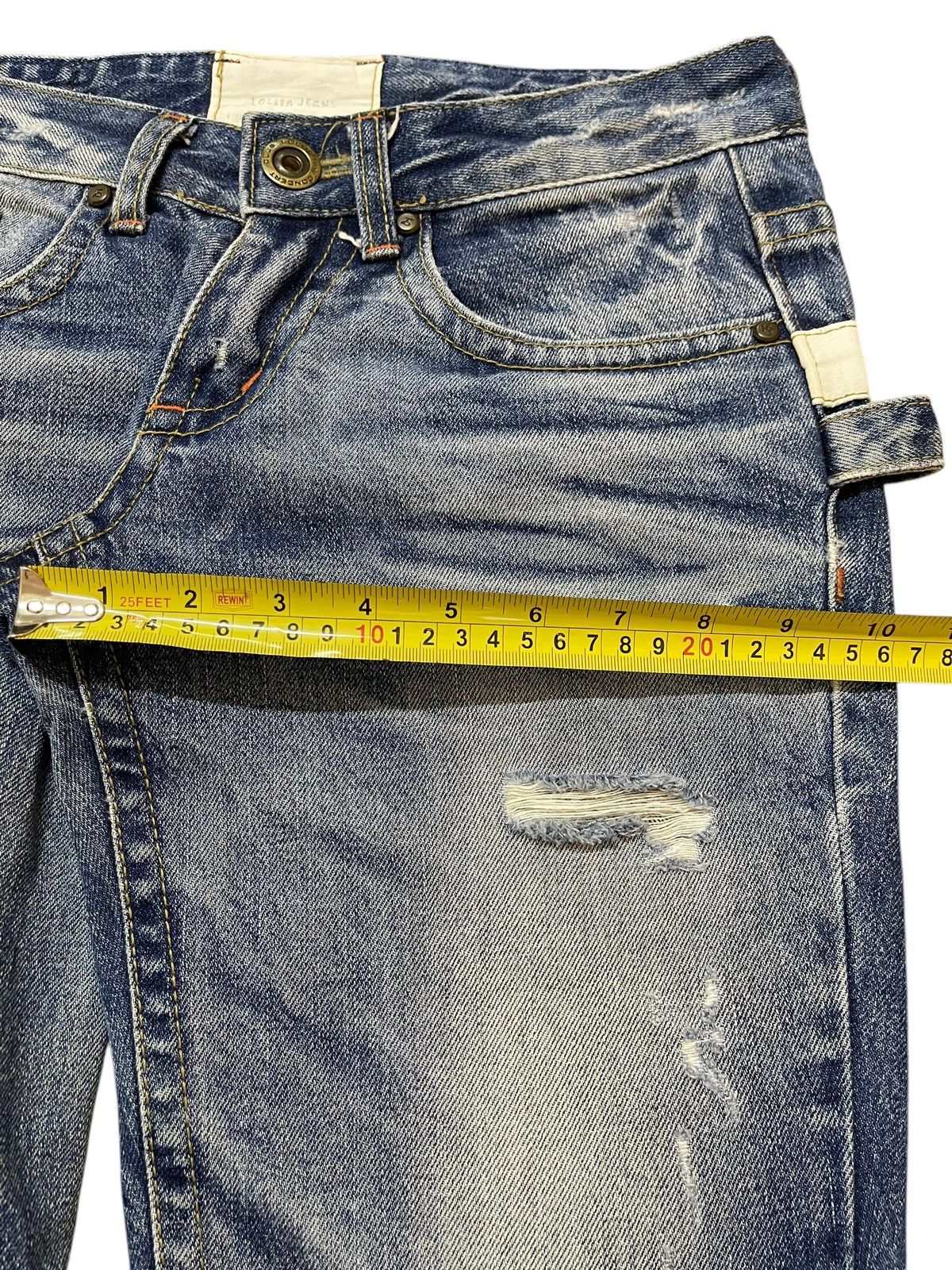 If Six Was Nine Vintage Japanese Brand Blue Faded Wash Style Jeans Size US 30 / EU 46 - 16 Thumbnail