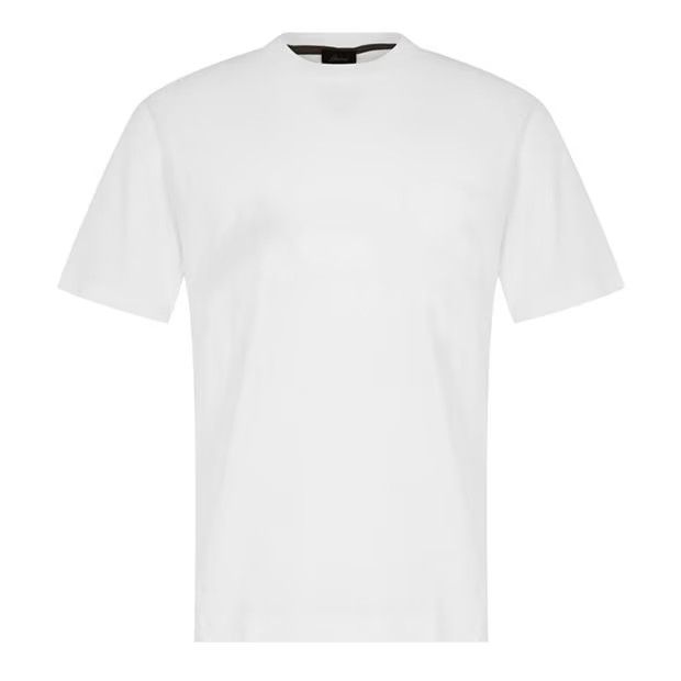 image of Brioni O1G2R1Mq0524 Cotton T-Shirt In White, Men's (Size Large)