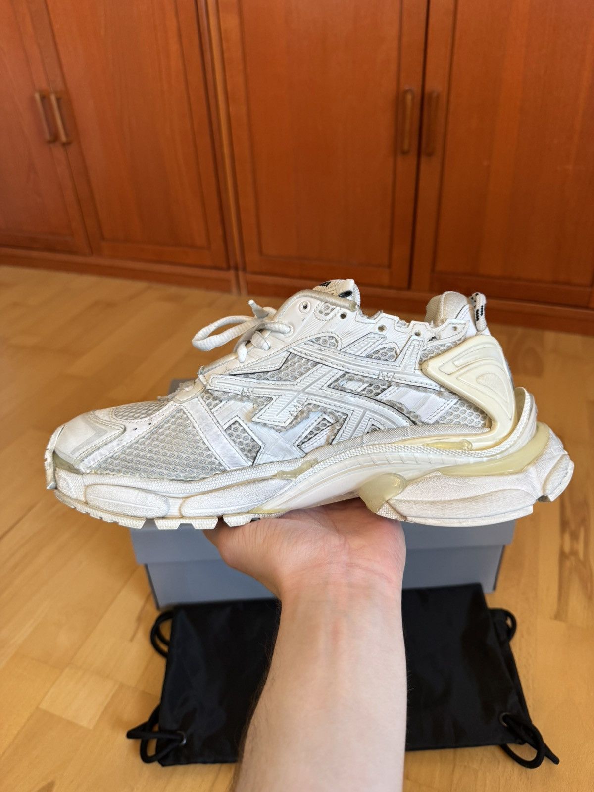 Balenciaga Balenciaga Runner Triple White Made In Italy Size US 8 / EU 41 - 5 Thumbnail