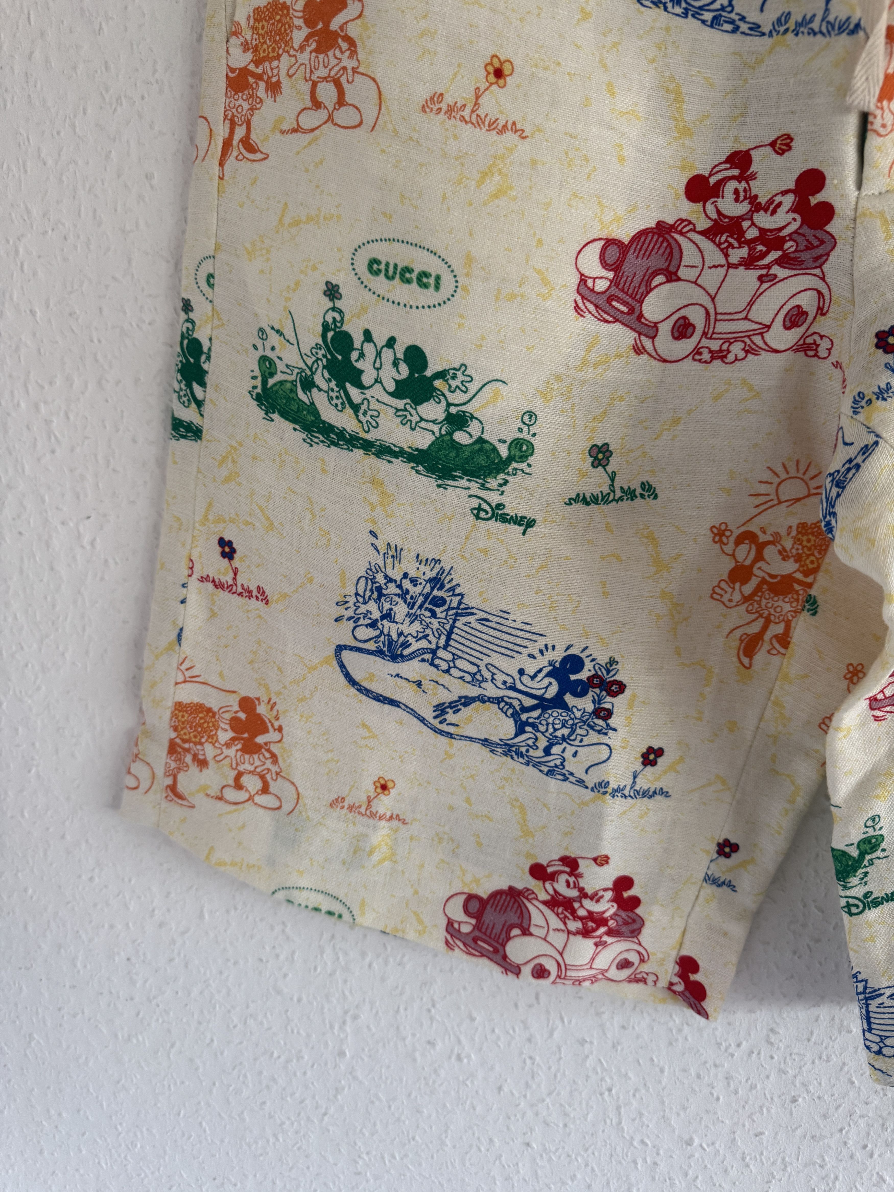 Disney × Gucci Linen Mickey Shorts Size US 30 / EU 46 - 6 Thumbnail