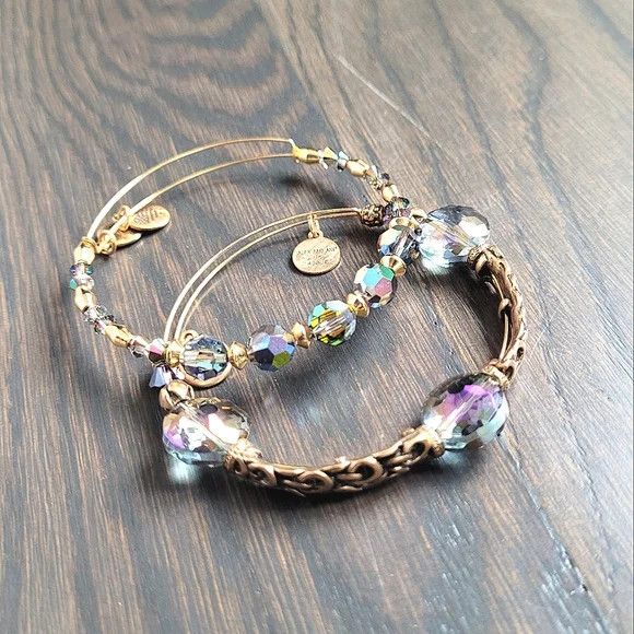 Other Alex & Ani Swarovski Crystal Bangle Duo Colorful Size ONE SIZE - 3 Thumbnail