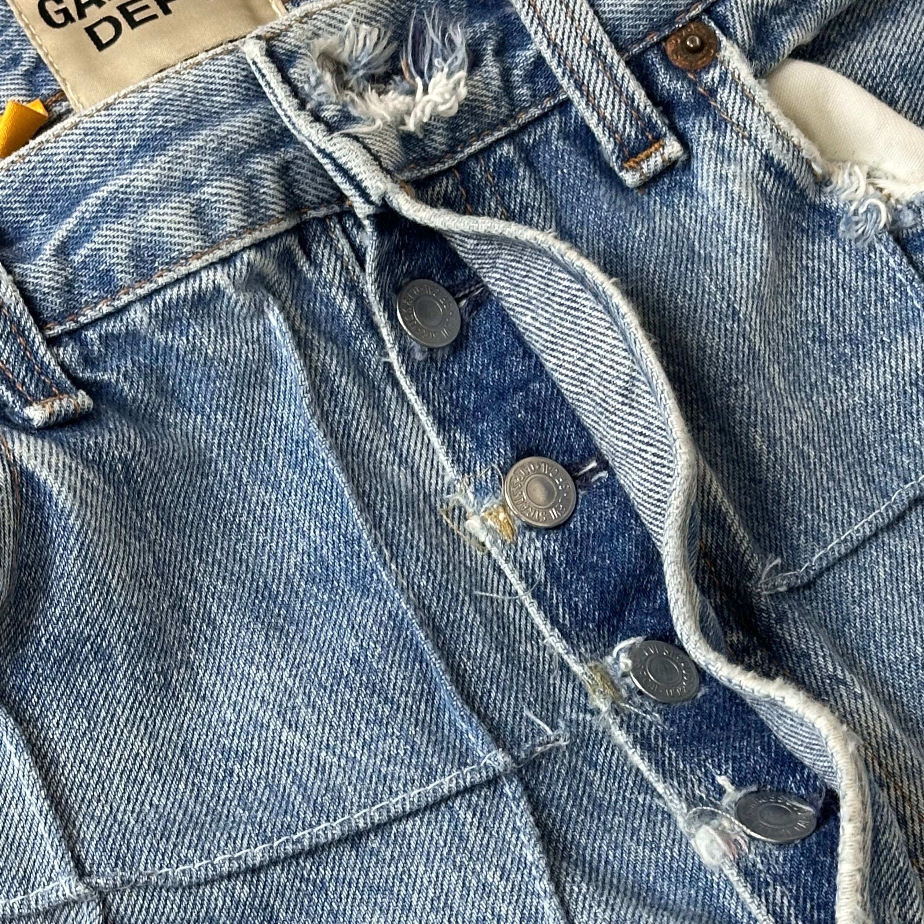 Gallery Dept. gallery dept lenny flare denim jeans indigo patchwork RARE Size US 31 - 9 Thumbnail