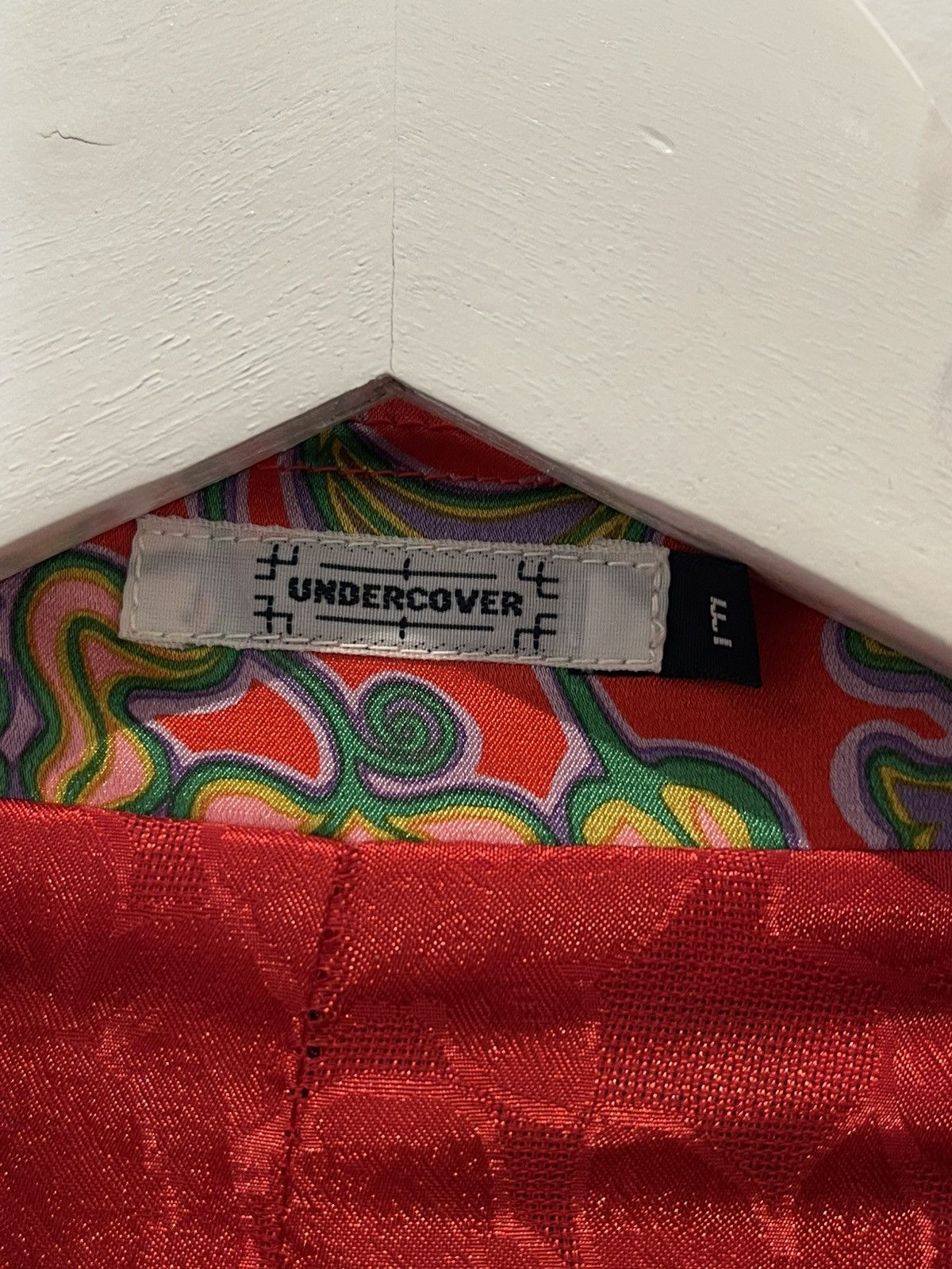 Undercover Undercover FW01 “DAVF” Red Skull-Floral Jacket w Drawstrings Size S / US 4 / IT 40 - 3 Thumbnail