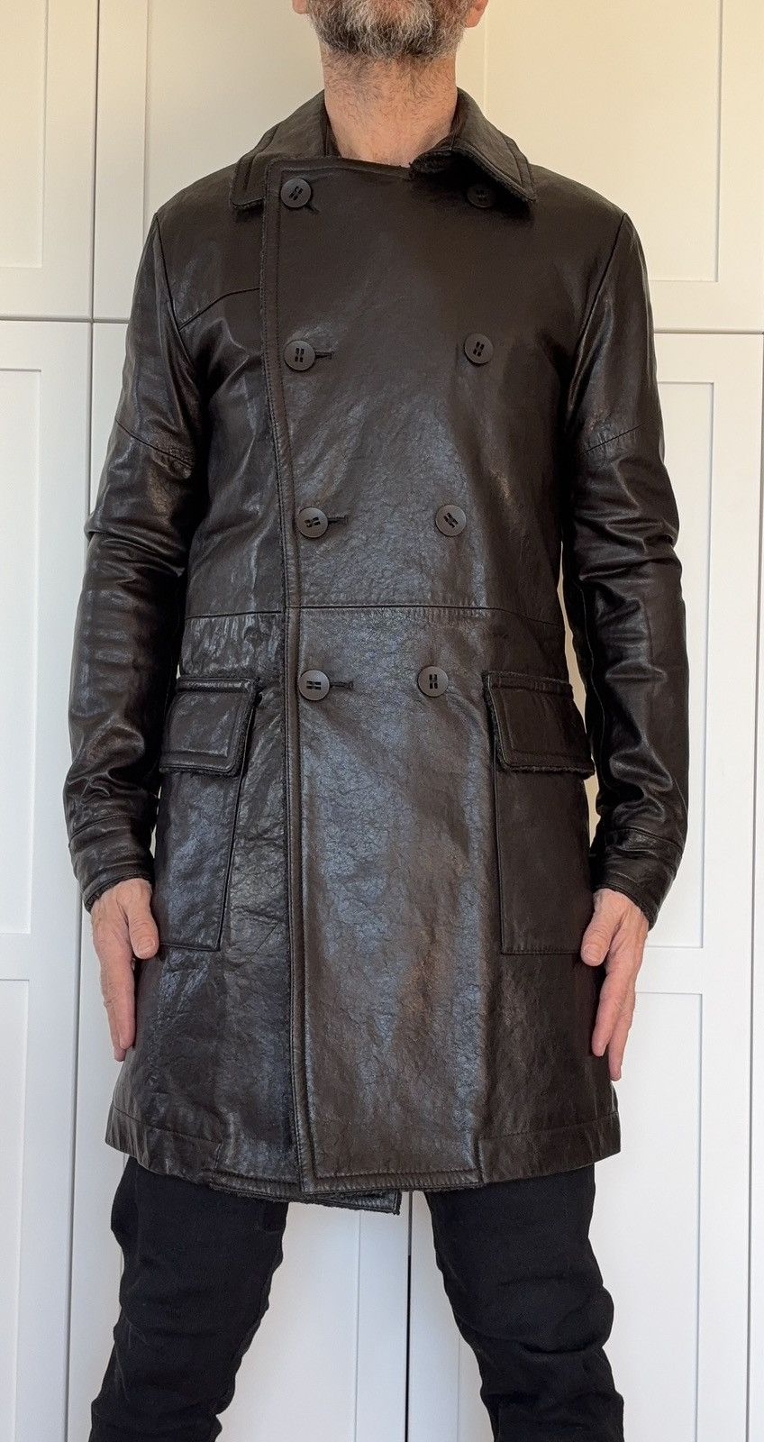 Ralph Lauren ARI SOHO BNWT Leather Coat Size US S / EU 44-46 / 1 - 2 Thumbnail