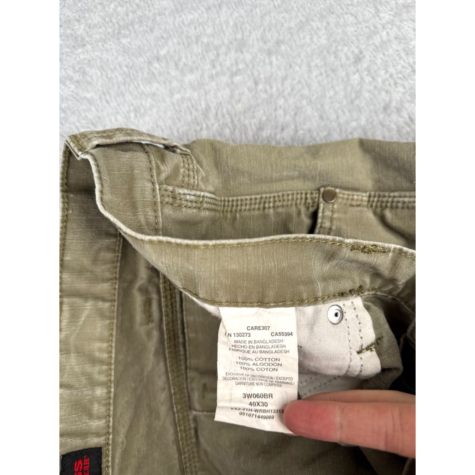 Wrangler Wrangler Pants Men 40 Beige Cargo Twill Workwear Cotton Durable 38x28 READ Size US 40 / EU 56 - 7 Thumbnail