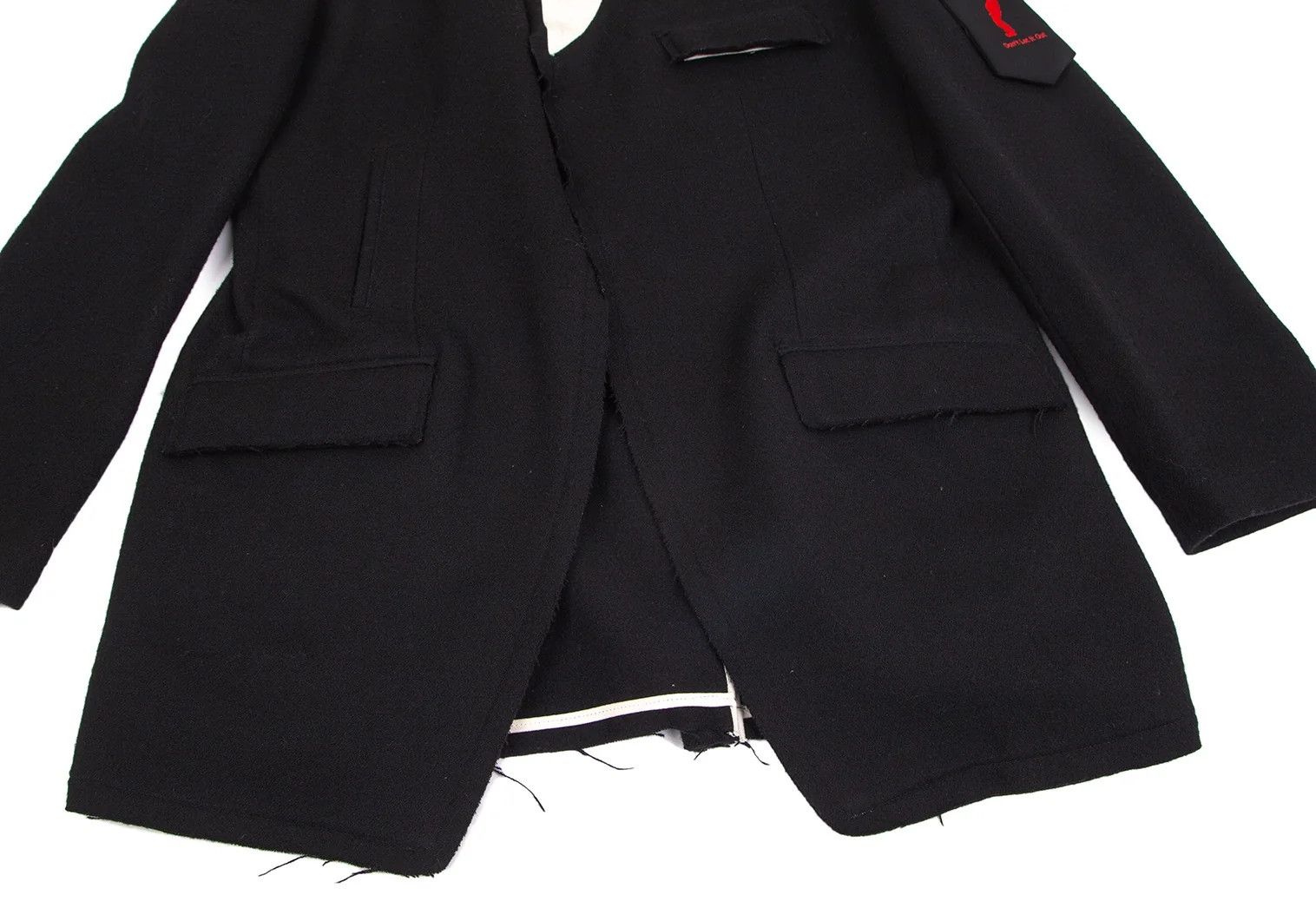 Yohji Yamamoto Yohji Yamamoto Little Boy Patch Cut Jacket Size US XL / EU 56 / 4 - 7 Thumbnail