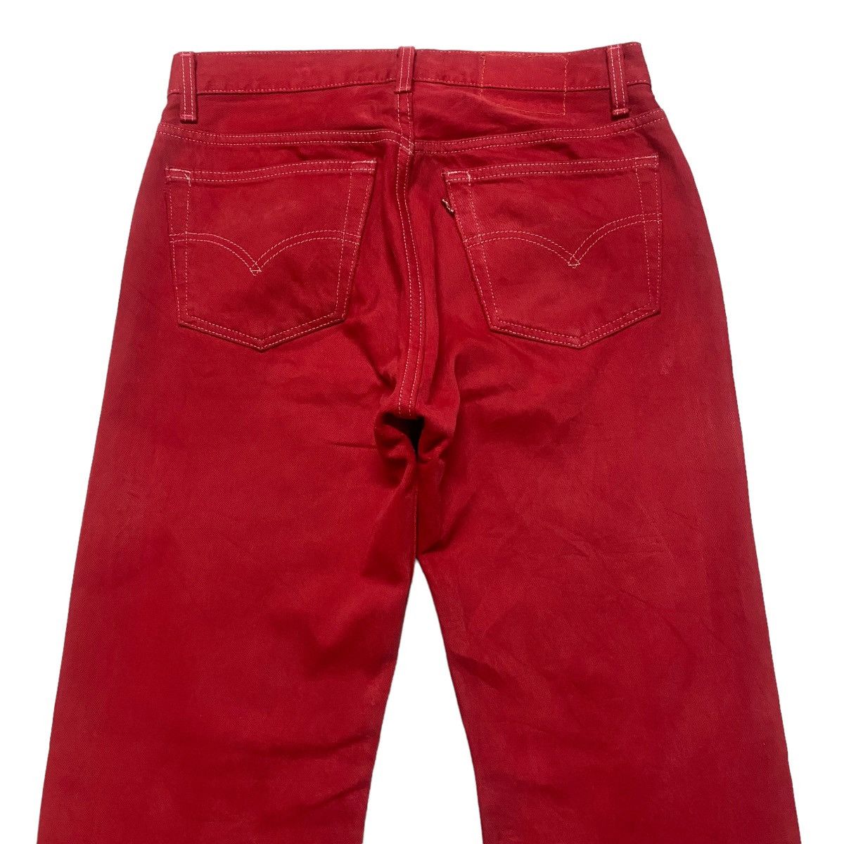 Levi's Vintage 80s Levis 501 Red Jeans Size US 31 - 9 Thumbnail