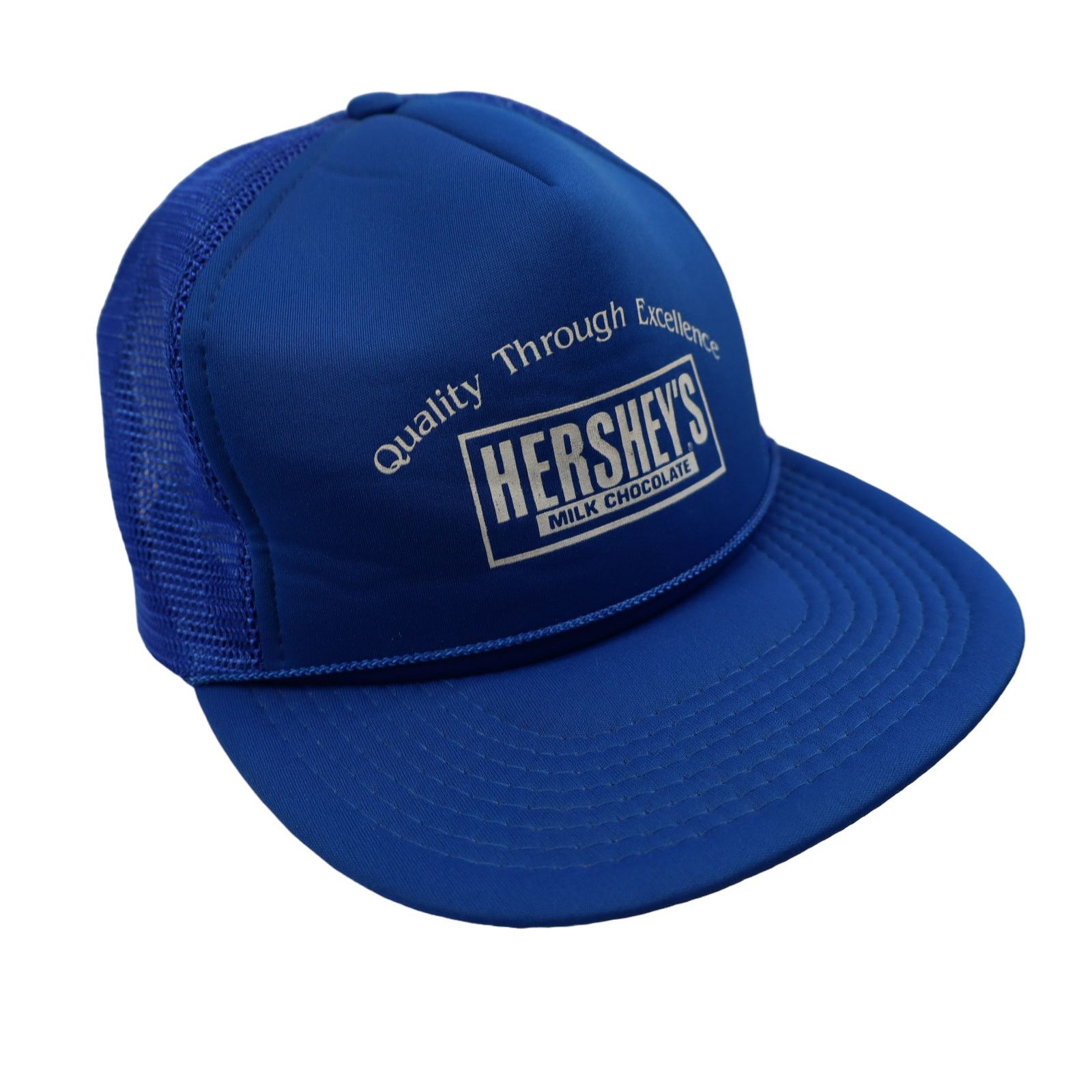 Vintage Vintage 80s Hershey's Chocolate Mesh Trucker Hat Size ONE SIZE - 2 Thumbnail