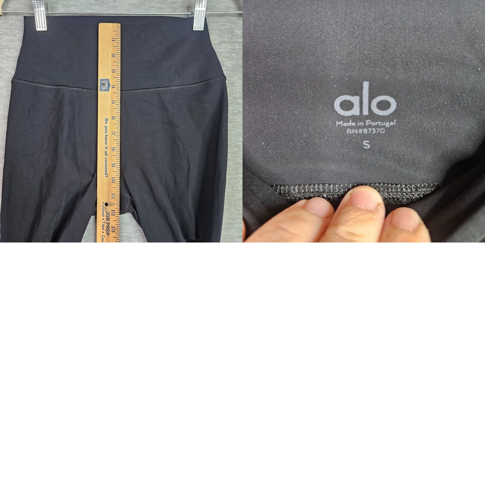 Alo ALO Yoga Black High Waist Ripped Warrior Legging S Women Skinny Size S Leggings Activewear Casual Size 28" / US 6 / IT 42 - 8 Thumbnail