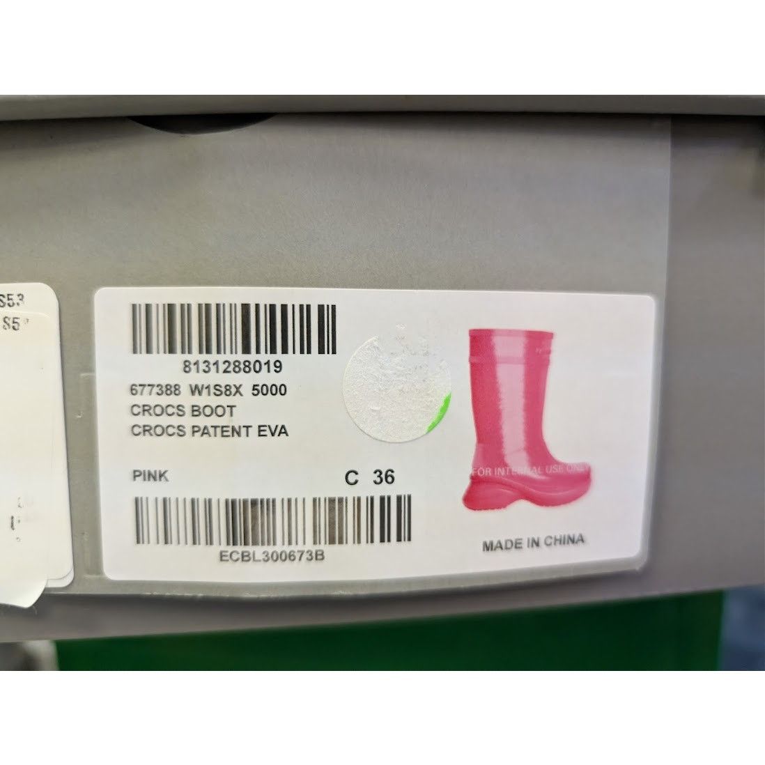 Balenciaga o1rshd1 Patent Eva Crocs Boots in Pink 36 Size US 6 / IT 36 - 18 Thumbnail