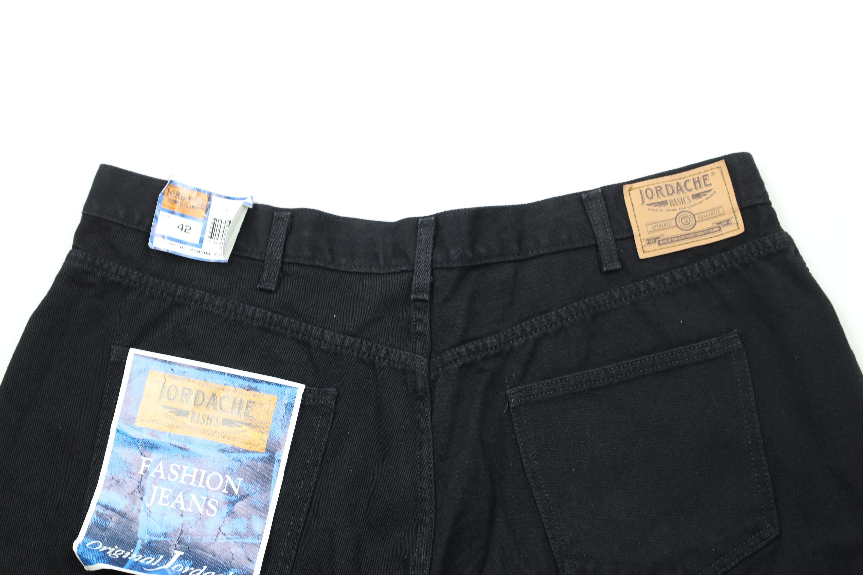 Vintage Deadstock Vintage 90s Streetwear Fit Denim Shorts Black Size US 40 / EU 56 - 12 Thumbnail