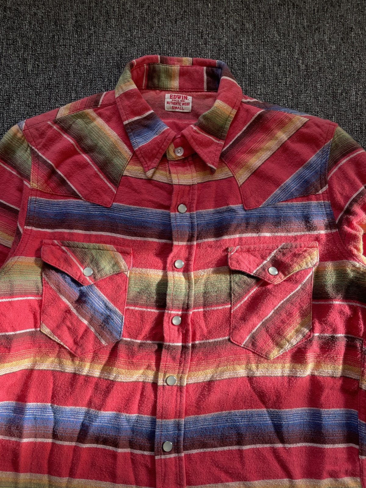 Edwin Vintage Edwin Aztec Western Indian Blanket Sarape Shirt Size US S / EU 44-46 / 1 - 3 Thumbnail