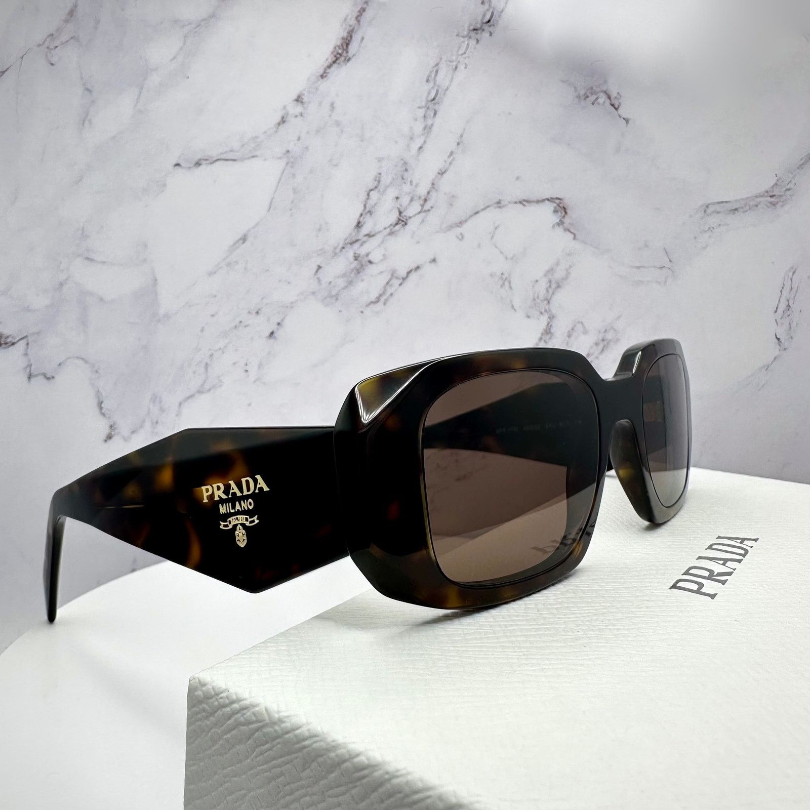 Prada PRADA Sunglasses New Brown PR 17WS Symbole Logo Authentic Size ONE SIZE - 11 Thumbnail