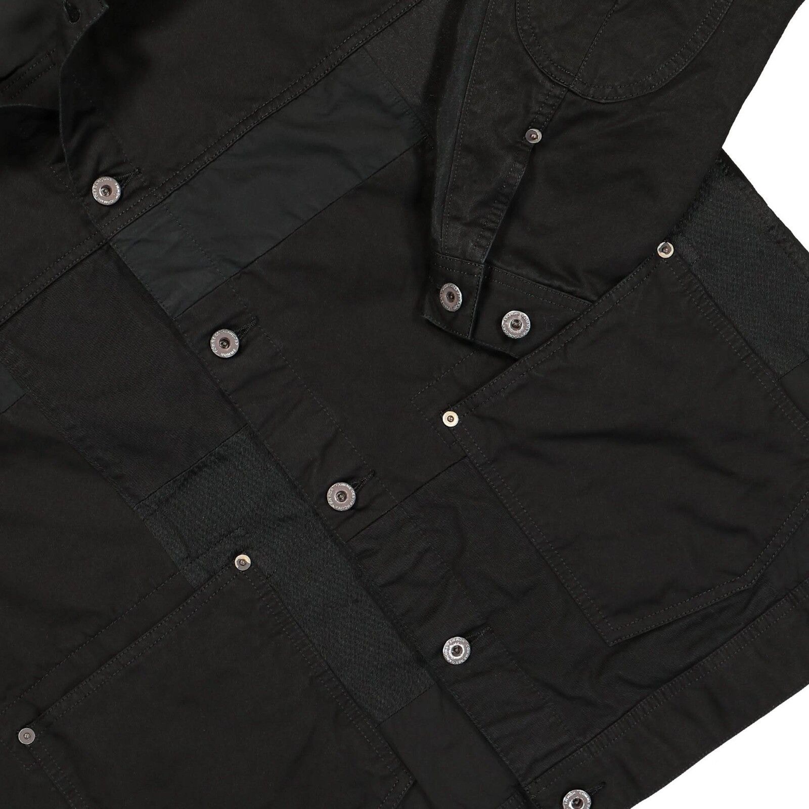 Comme des Garcons Homme Comme des Garçons Homme Dyed Patchwork Chore Jacket Black L Size US L / EU 52-54 / 3 - 4 Thumbnail