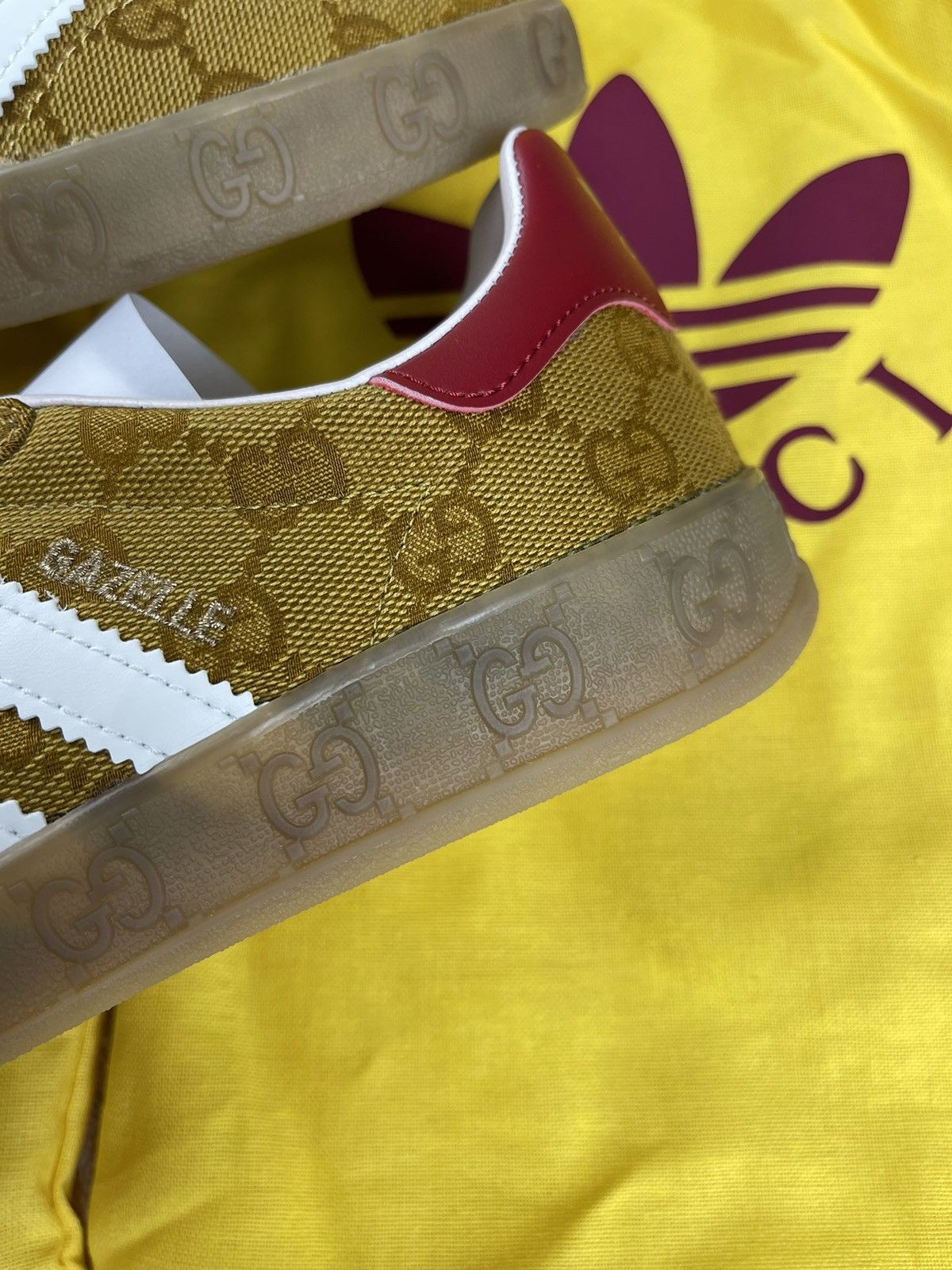Adidas × Gucci Adidas x Gucci Gazelle OG Monogram Sneakers Size 36 2/3 Size US 5.5 / IT 35.5 - 13 Thumbnail