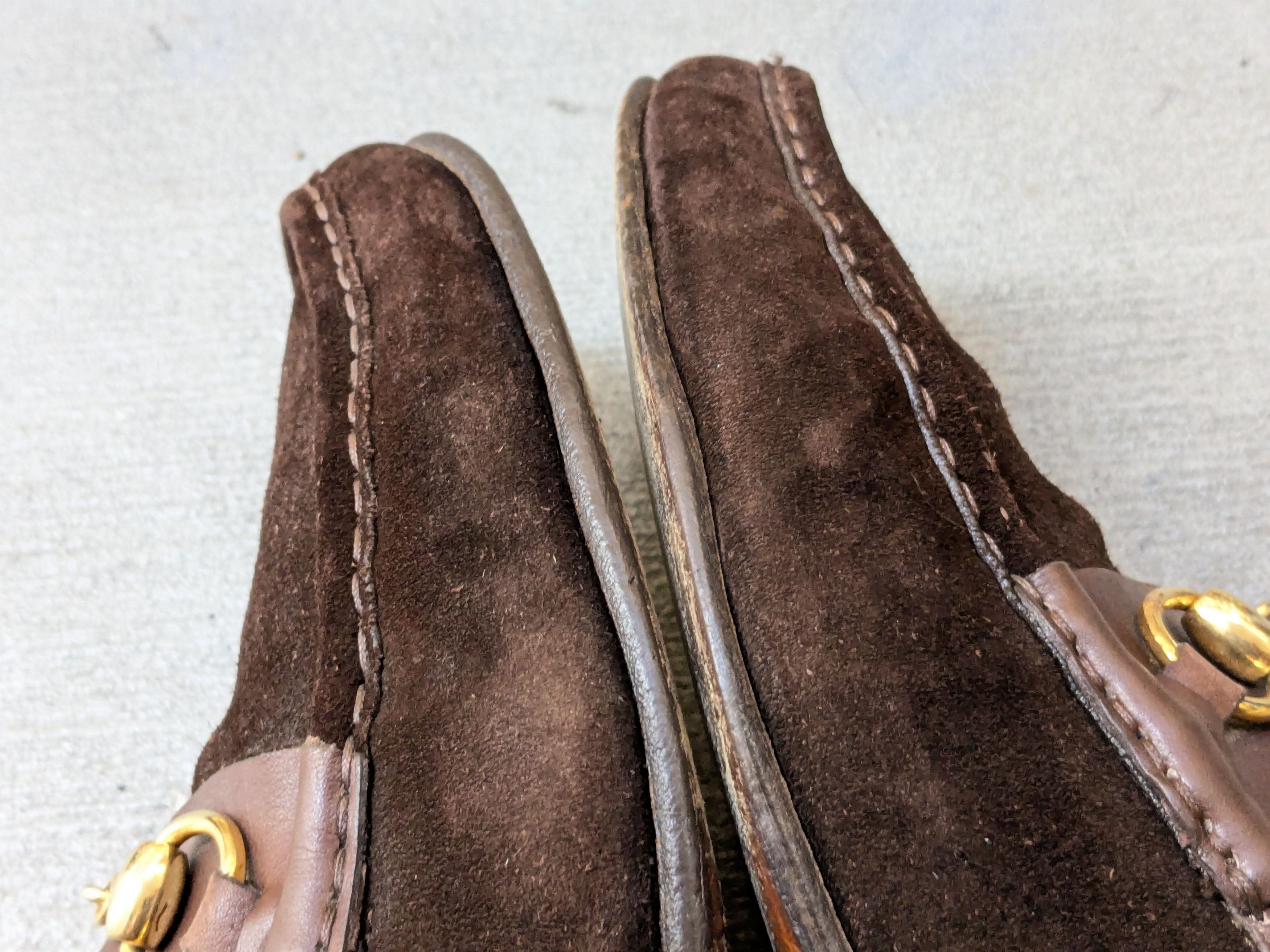 Gucci × Tom Ford Gucci Horsebit Loafers Brown Suede 10 Leather Italy Slip On Size US 10 / EU 43 - 8 Thumbnail