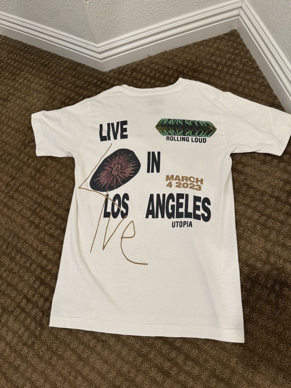 Rolling Loud × Travis Scott Travis Scott Rolling Loud 2023 Tee Size US S / EU 44-46 / 1 - 4 Thumbnail