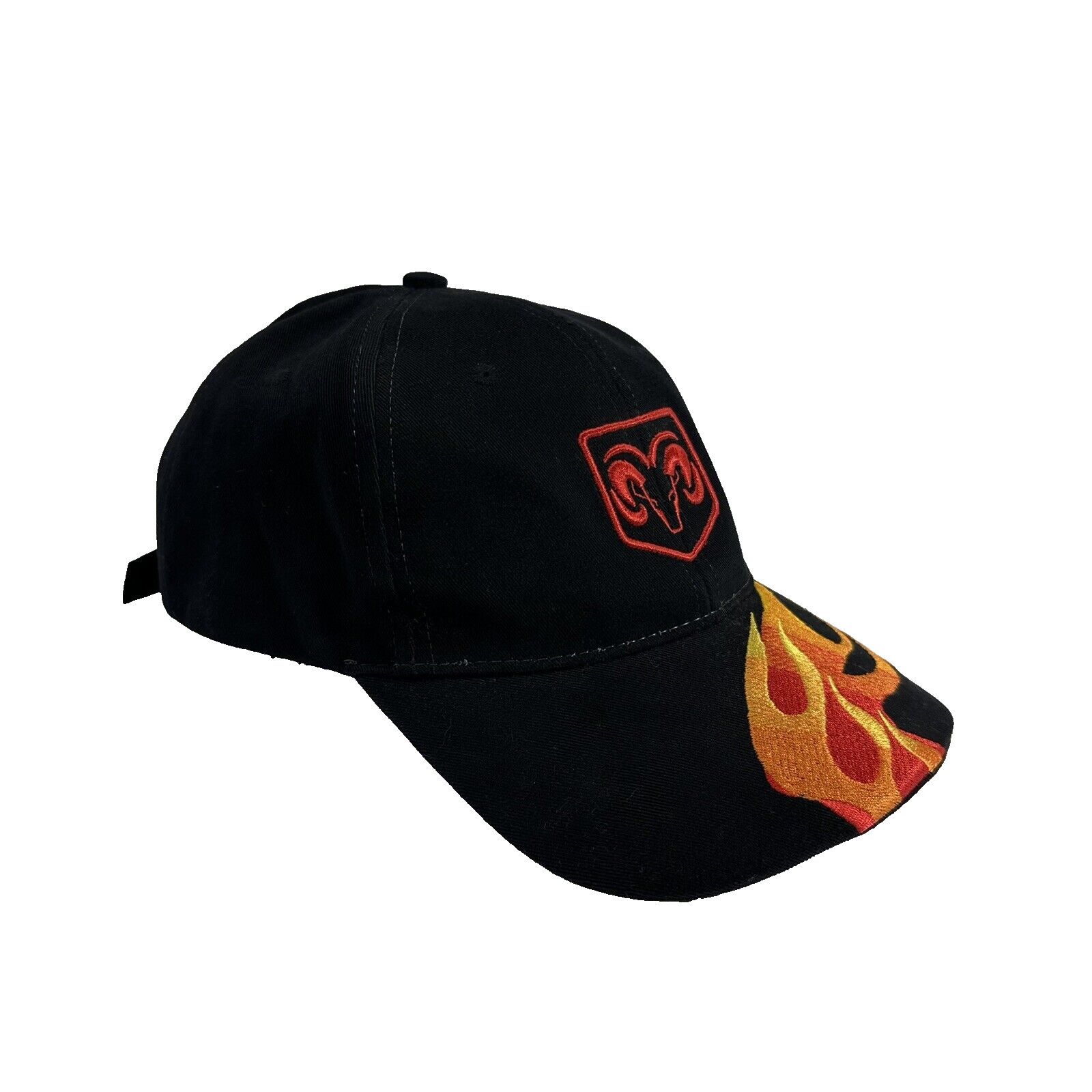 Other Dodge Mopar RAM Logo Hat Cap Embroidered Red Ombre Flames Size ONE SIZE - 5 Thumbnail