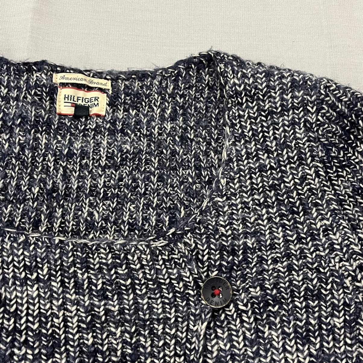Tommy Hilfiger Navy & white Tommy Hilfiger vintage sweater cardigan Size M / US 6-8 / IT 42-44 - 4 Thumbnail