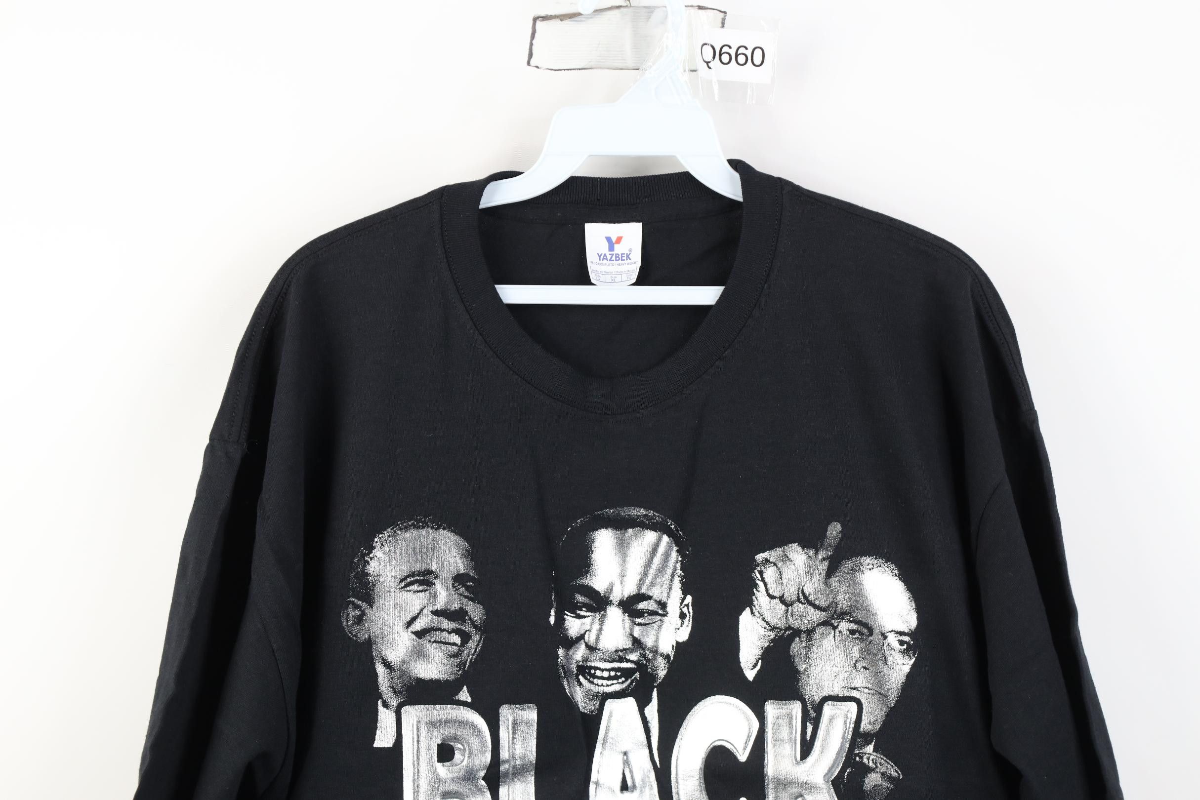 Vintage Deadstock Vintage Y2K Obama MLK Jr Malcolm X Mandela T-Shirt Size US XL / EU 56 / 4 - 2 Thumbnail