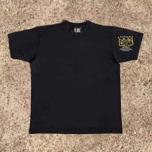 Japanese Brand Street washed vintage crown print cotton t-shirt Size US M / EU 48-50 / 2 - 2 Thumbnail