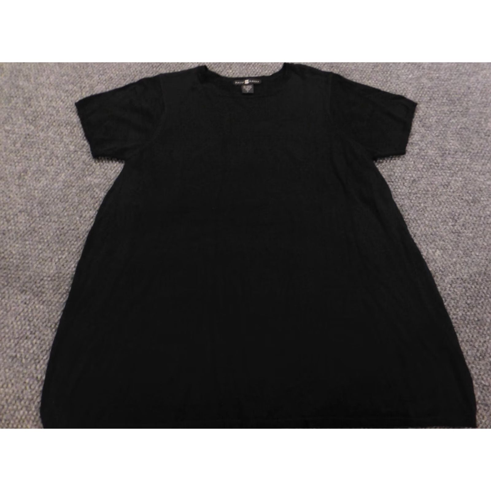 Asics Belly Basics Blouse Women L Black Cap Sleeve Crew Neck Pullover Stretch Casual Regular Size L Size L / US 10 / IT 46 - 2 Thumbnail