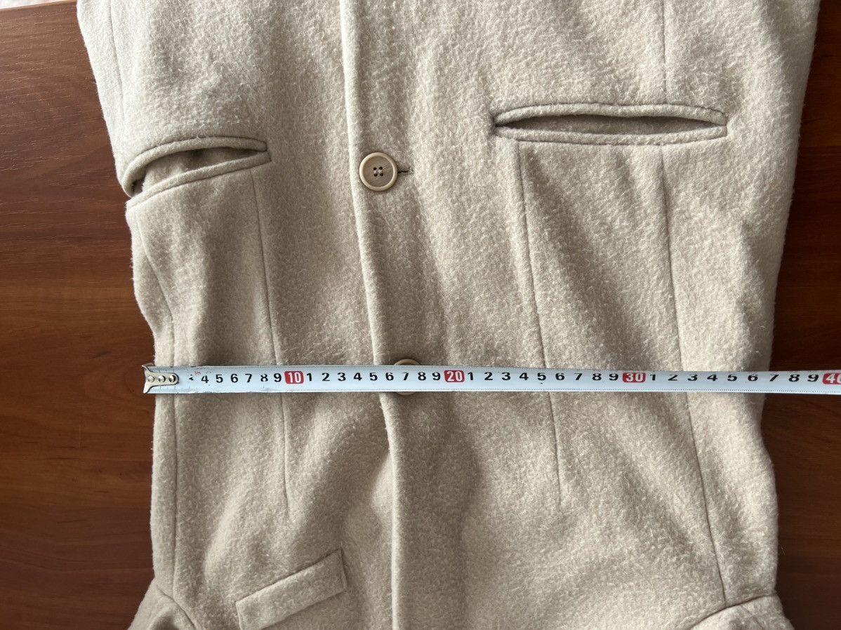 Falcone FALCONERI MADE IN ITALY CREAM WOMEN WOOL LUXURY COAT SIZE XS Size XS / US 0-2 / IT 36-38 - 22 Thumbnail