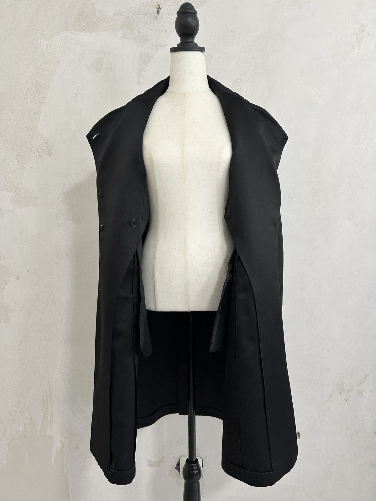 Helmut Lang A/W 2004 100% silk double breasted trench coat Size M / US 6-8 / IT 42-44 - 3 Thumbnail