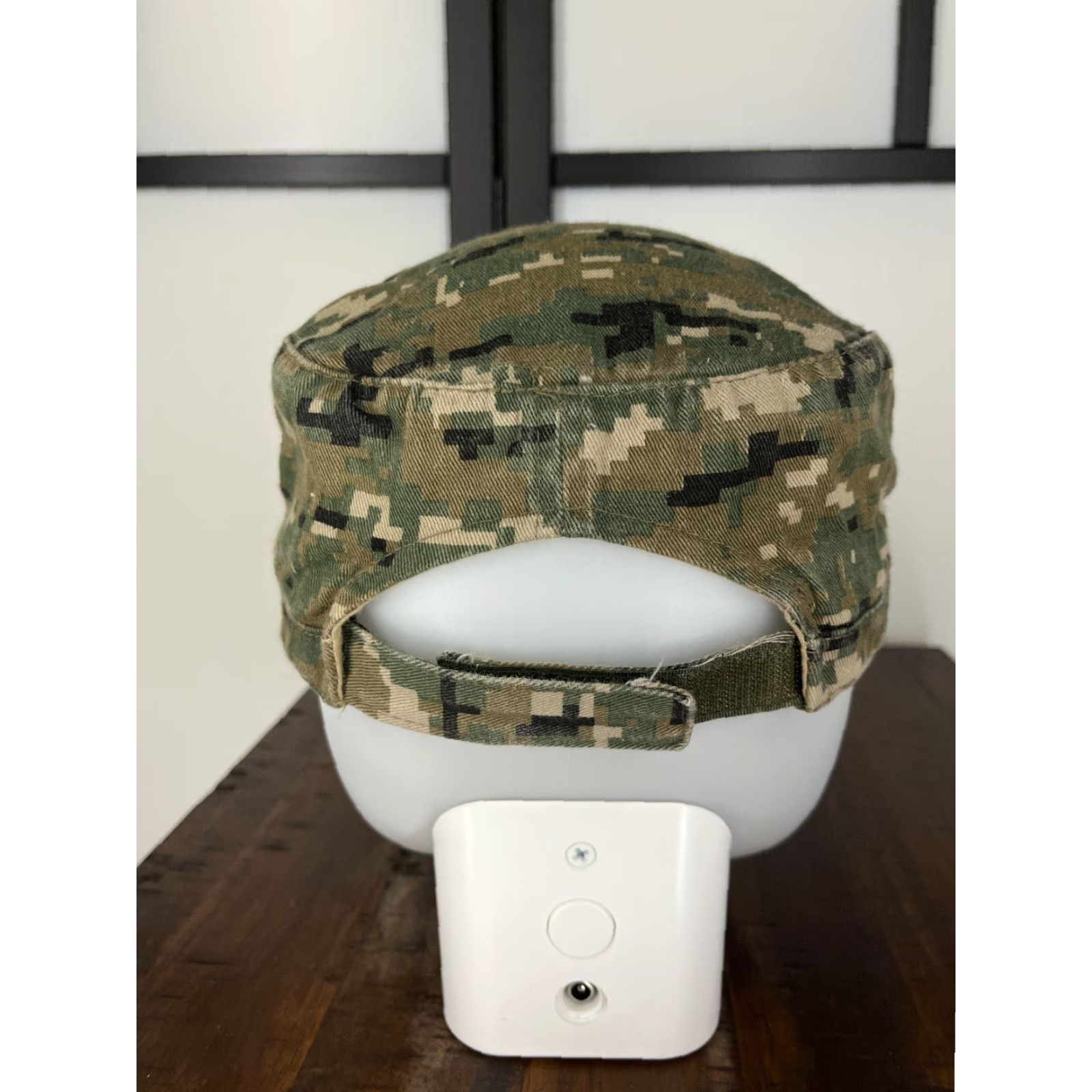 Vintage Drag Star Army Hat Cap Strap Back Adult One Size Green Embroidered Camo Cotton Size ONE SIZE - 6 Thumbnail