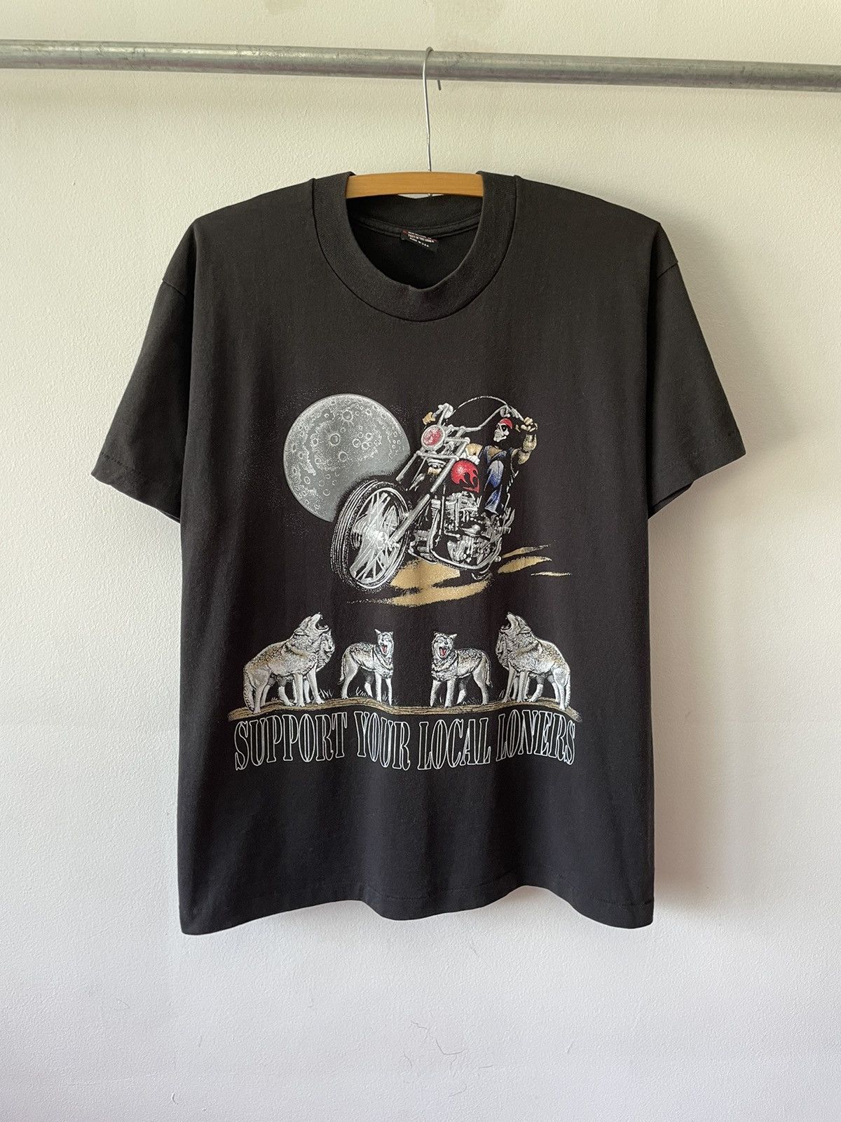 Other Vintage 90s Support Your Local Loners Biker tee Size US L / EU 52-54 / 3 - 1 Thumbnail