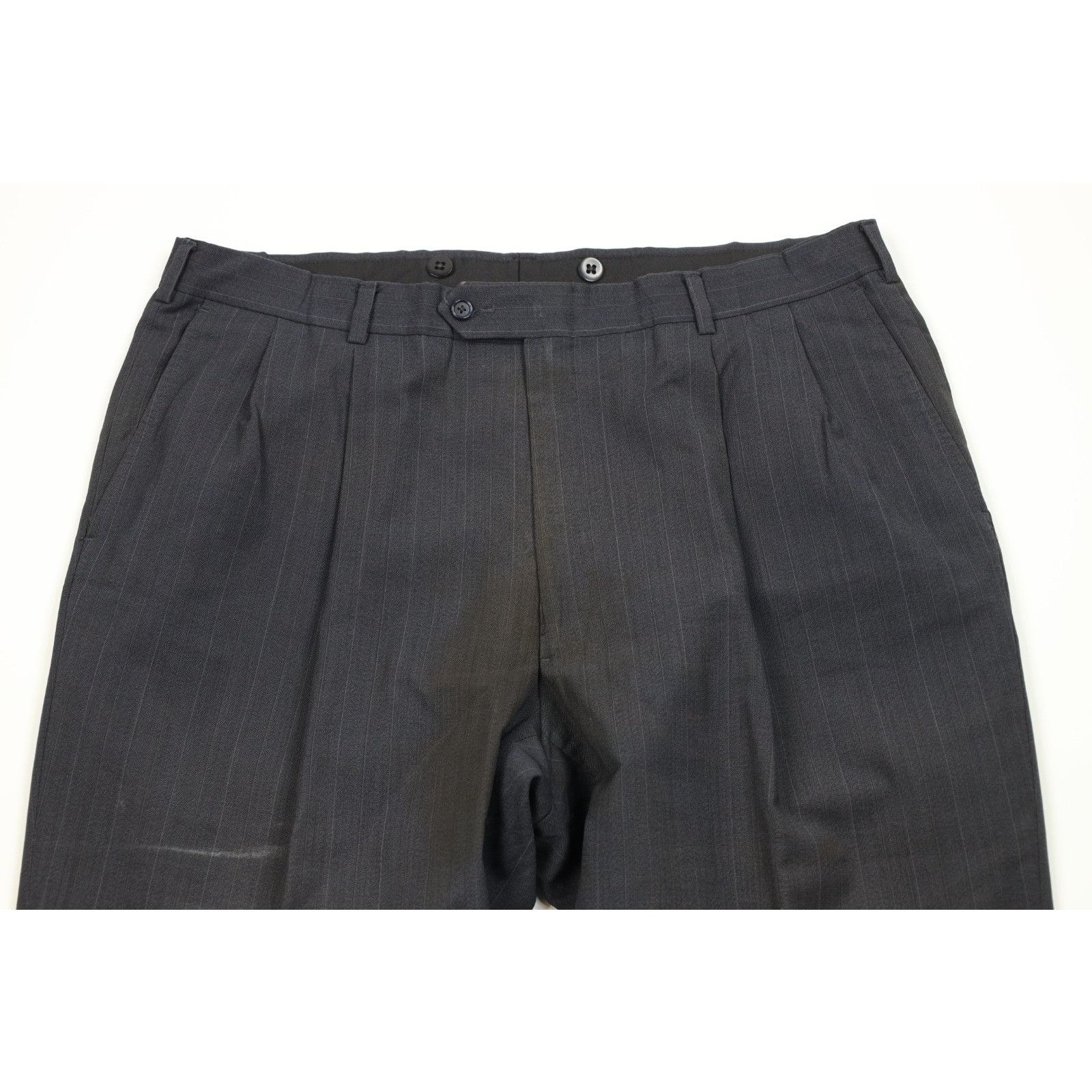 Vintage Vintage 90s Streetwear Distressed 2 Piece Suit Wedding Suit Size 44R - 14 Thumbnail