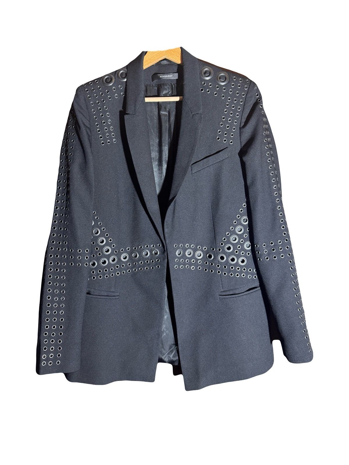 Givenchy givenchy metal black crepe blazer 40 Size M / US 6-8 / IT 42-44 - 1 Thumbnail