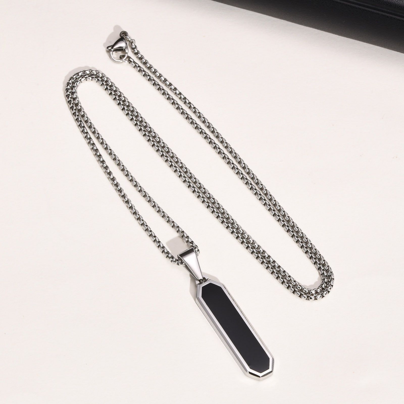 Jewelry Silver Square Necklace Size ONE SIZE - 2 Thumbnail