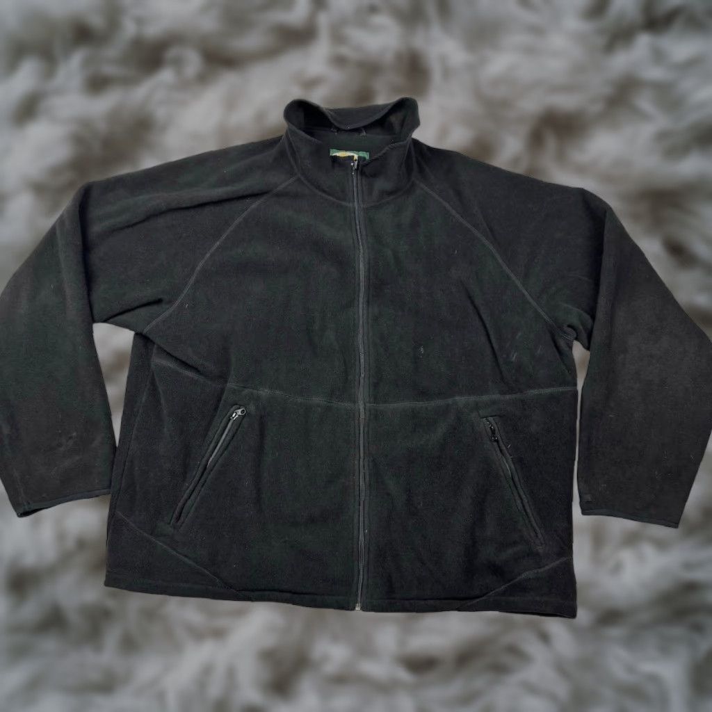 Vintage Cabela's Men's Polyester L/S Fleece Sweatshirt/Jacket Black 3XL Zip Full Zip Pockets Shirt Mens Size US XXL / EU 58 / 5 - 1 Thumbnail
