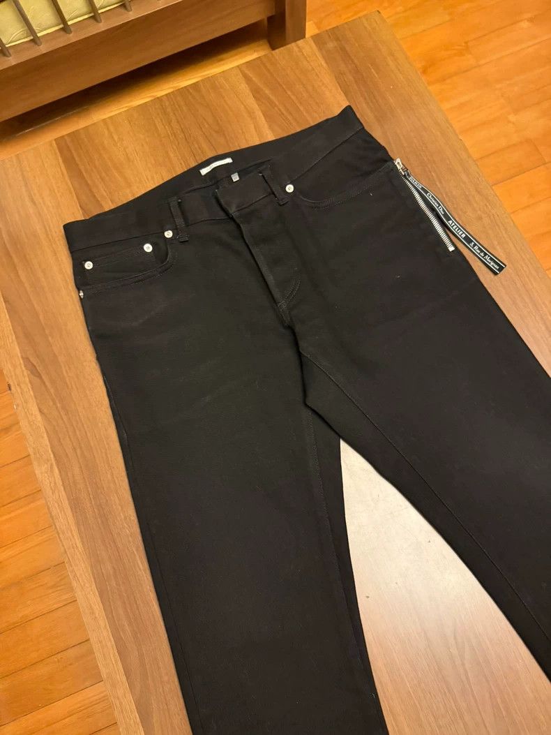 Dior dior 18ss Black Ribbon Zipper Jeans Size US 30 / EU 46 - 2 Thumbnail