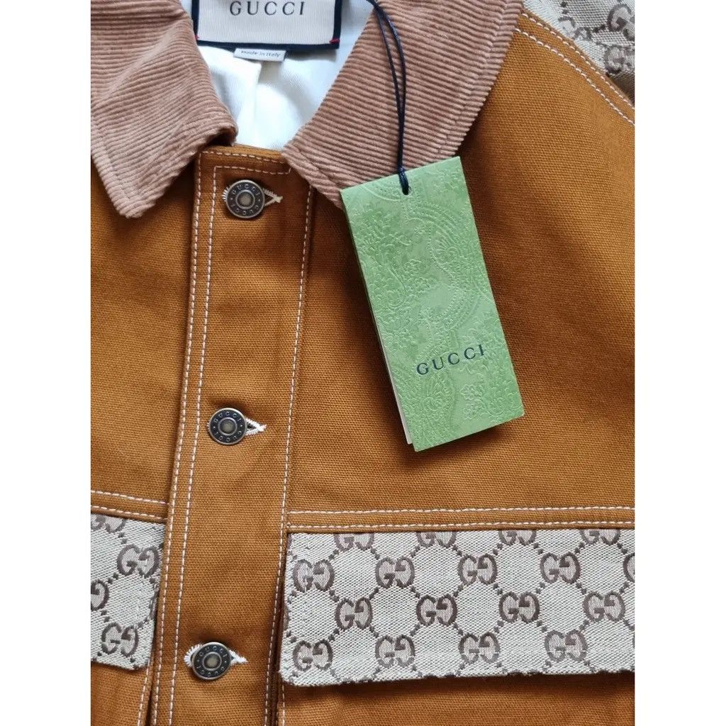 Gucci Gucci Cotton Canvas Monogram Print Vest Size US L / EU 52-54 / 3 - 4 Thumbnail