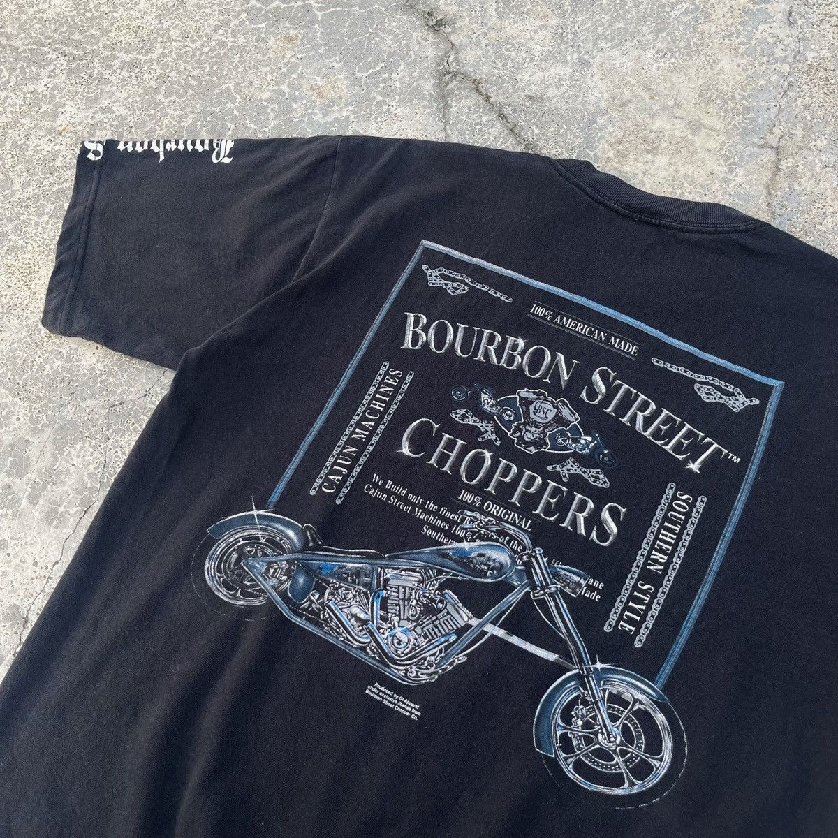 West Coast Choppers Vintage 90s Choppers Bourbon Street Nice Print Out Design Size US L / EU 52-54 / 3 - 3 Thumbnail