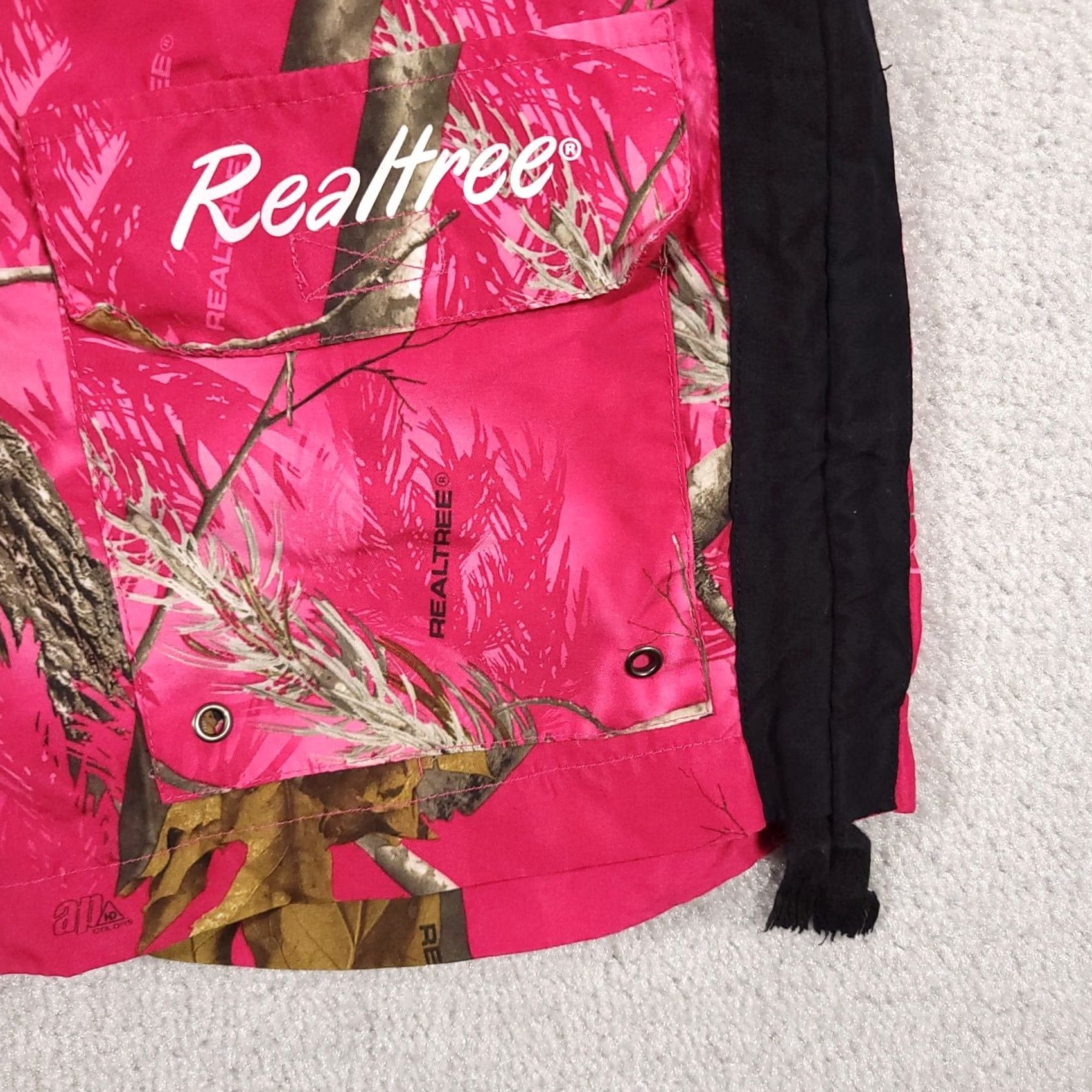 Realtree VINTAGE RealTree APC Camo Shorts Women’s Medium Pink Cargo Pocket Outdoors Moisture Wicking Size 32" / US 10 / IT 46 - 4 Thumbnail