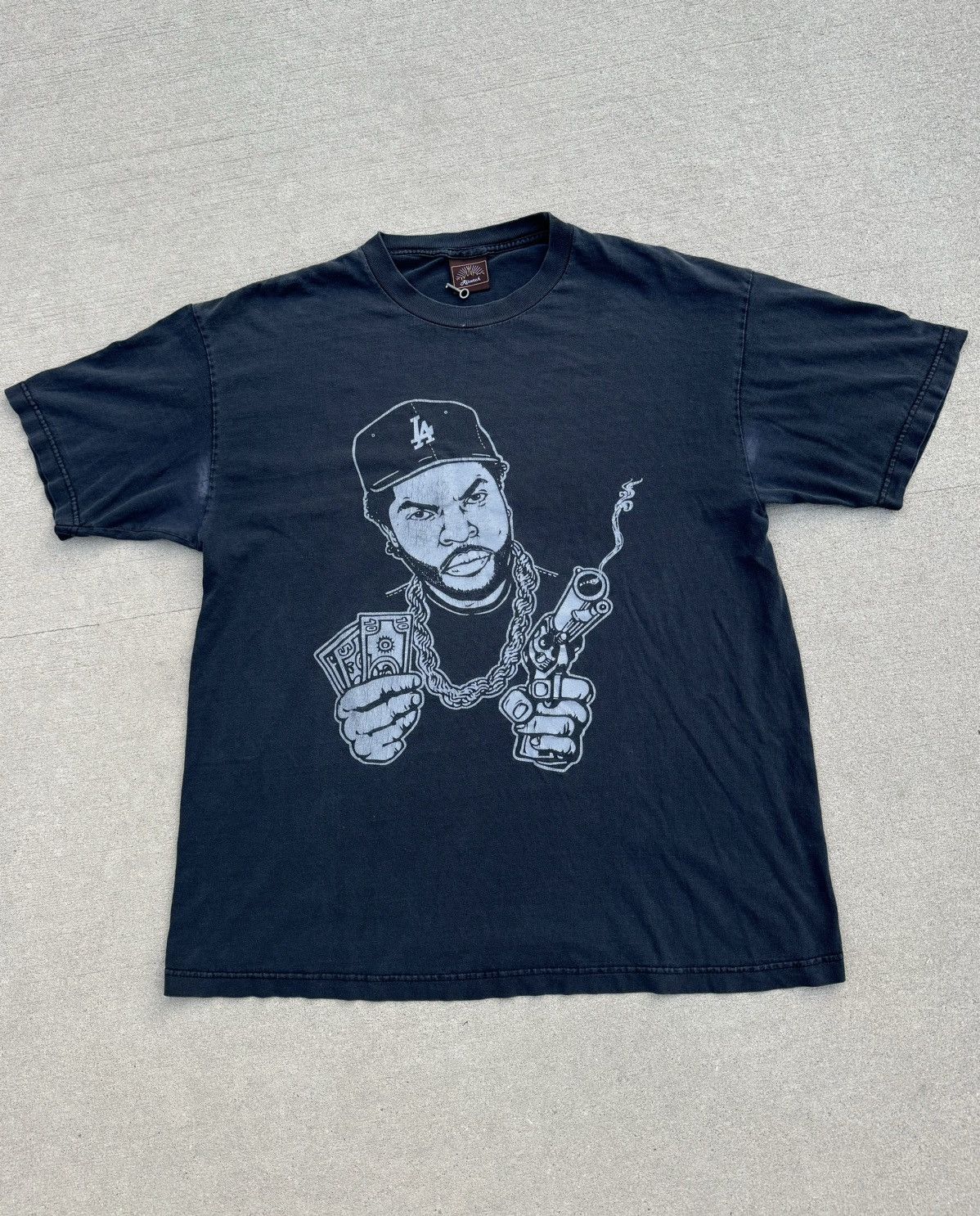 Rap Tees Y2k Risurch Ice Cube Big Face Gangster Rap Tee Rare Grail Size US XL / EU 56 / 4 - 1 Thumbnail